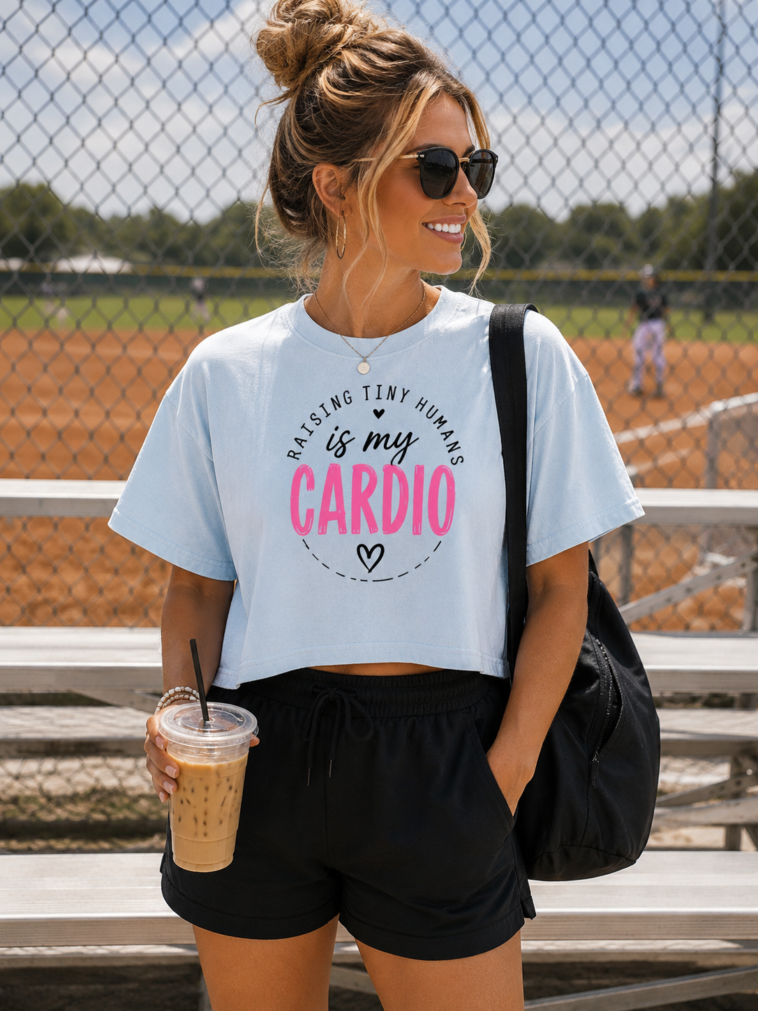 Cardio - Mineral Wash Cotton Crop T-Shirt