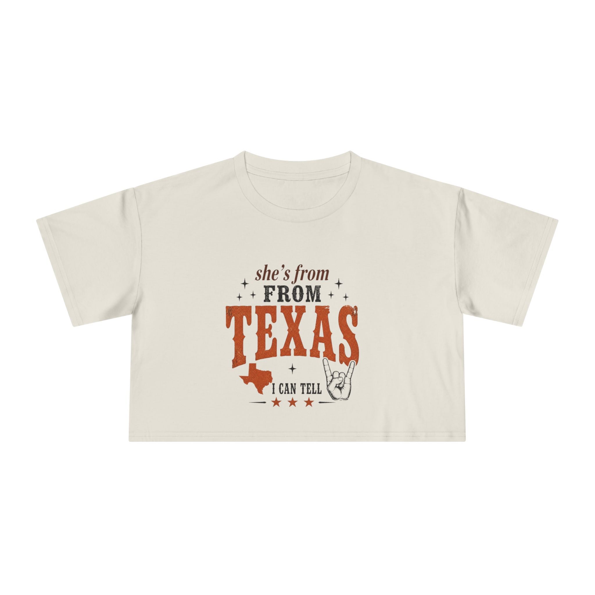 She’s From Texas - Texas Style Crop Tee