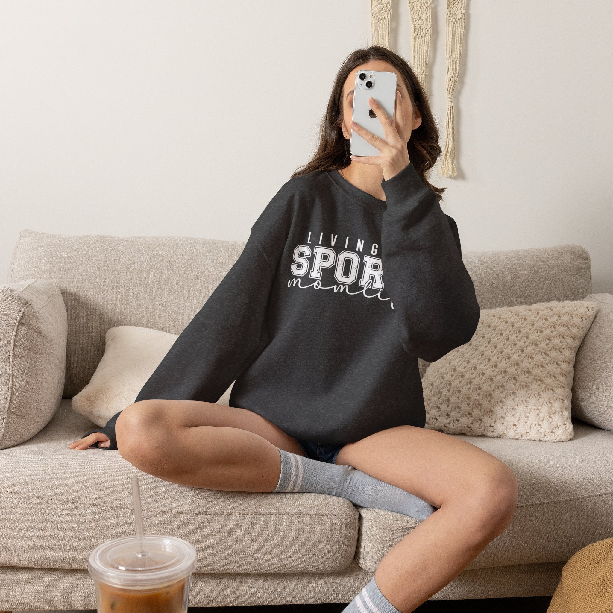 Sports Mom Life - Heavy Blend™ Crewneck Sweatshirt