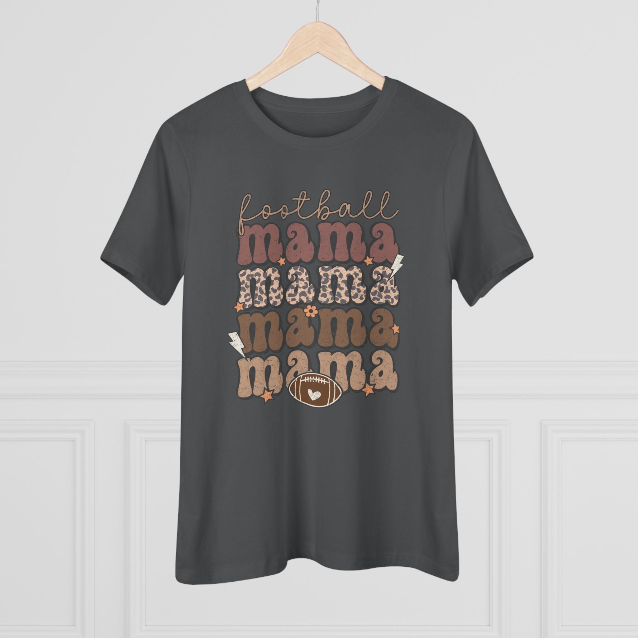 Football Mama x4 - Cotton Tee
