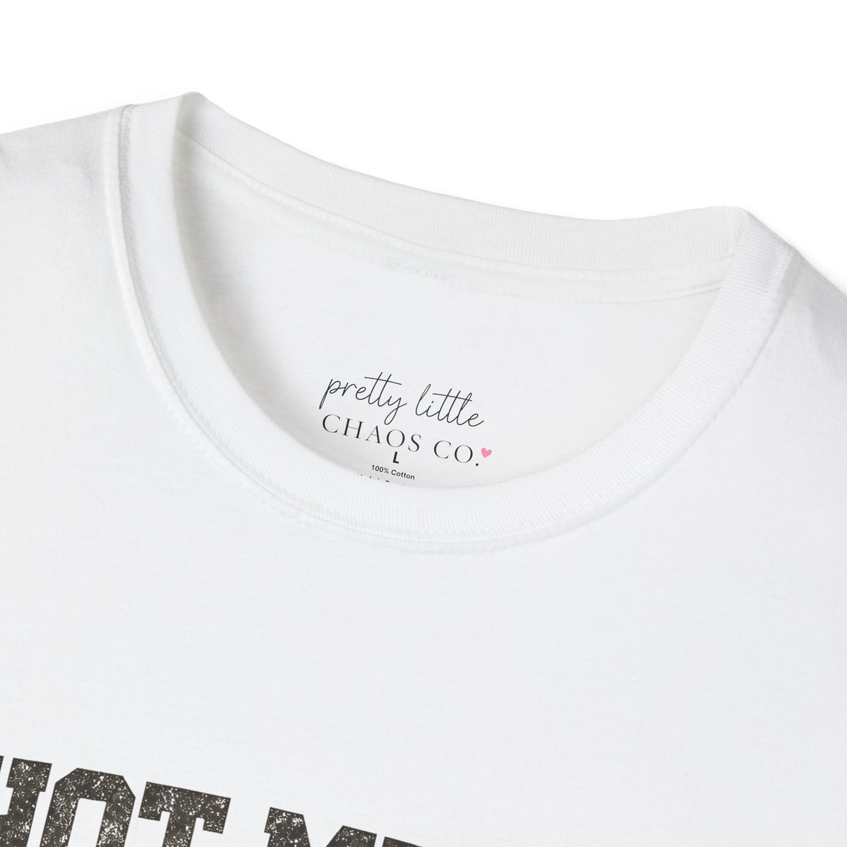 Hot mess softball momma - Softstyle T-Shirt