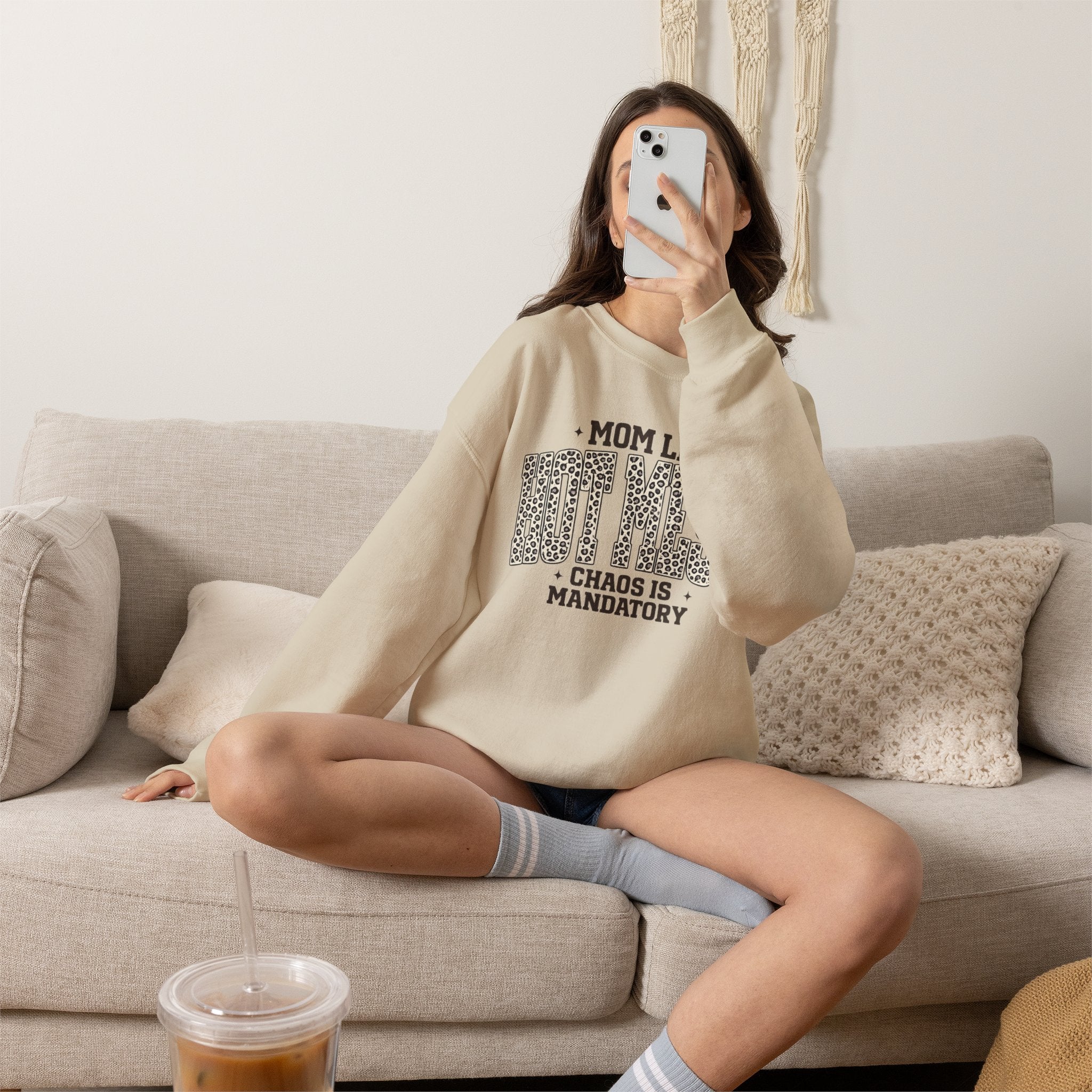 Mom Life Hot Mess - Heavy Blend™ Crewneck Sweatshirt