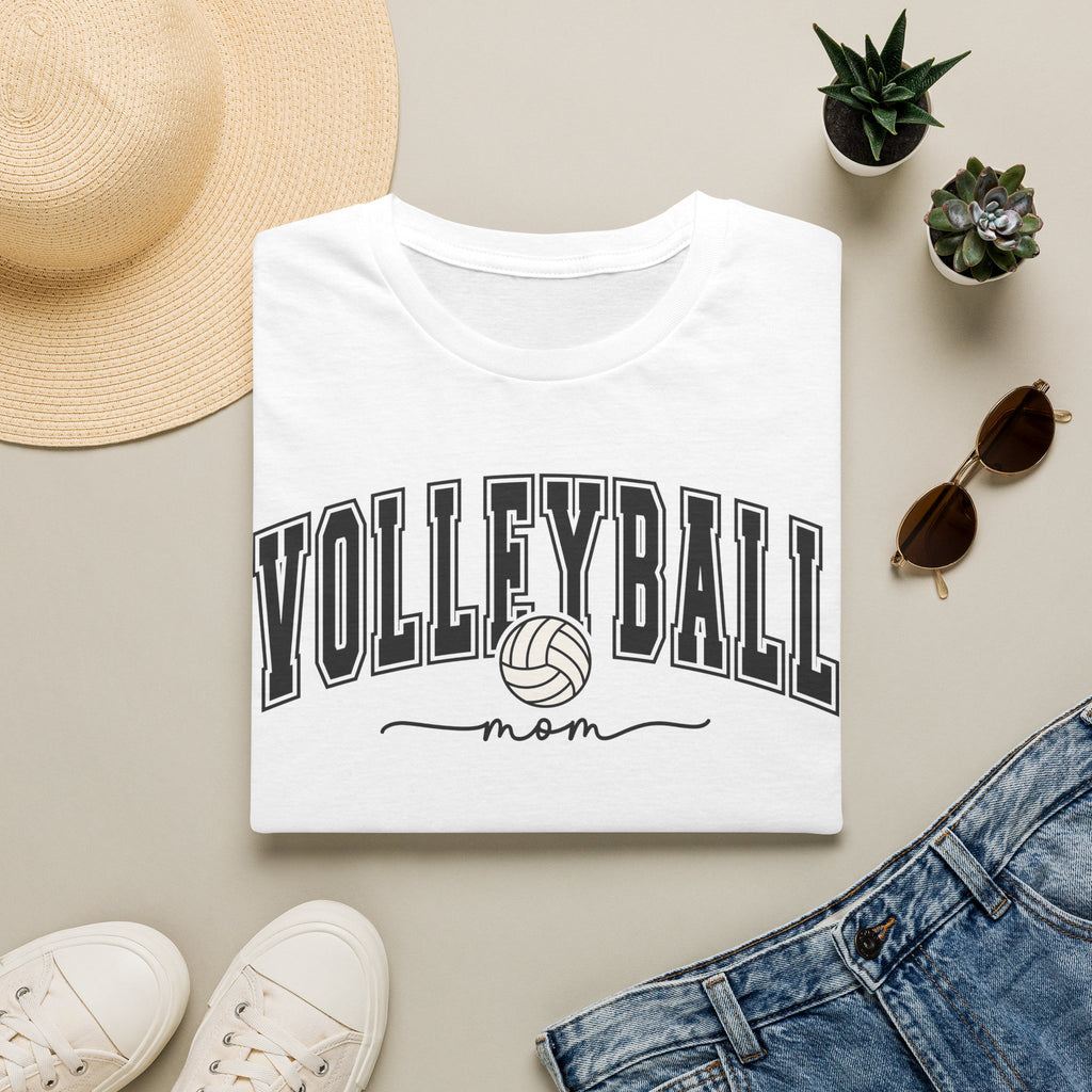 Volleyball Mom - White Softstyle T-Shirt