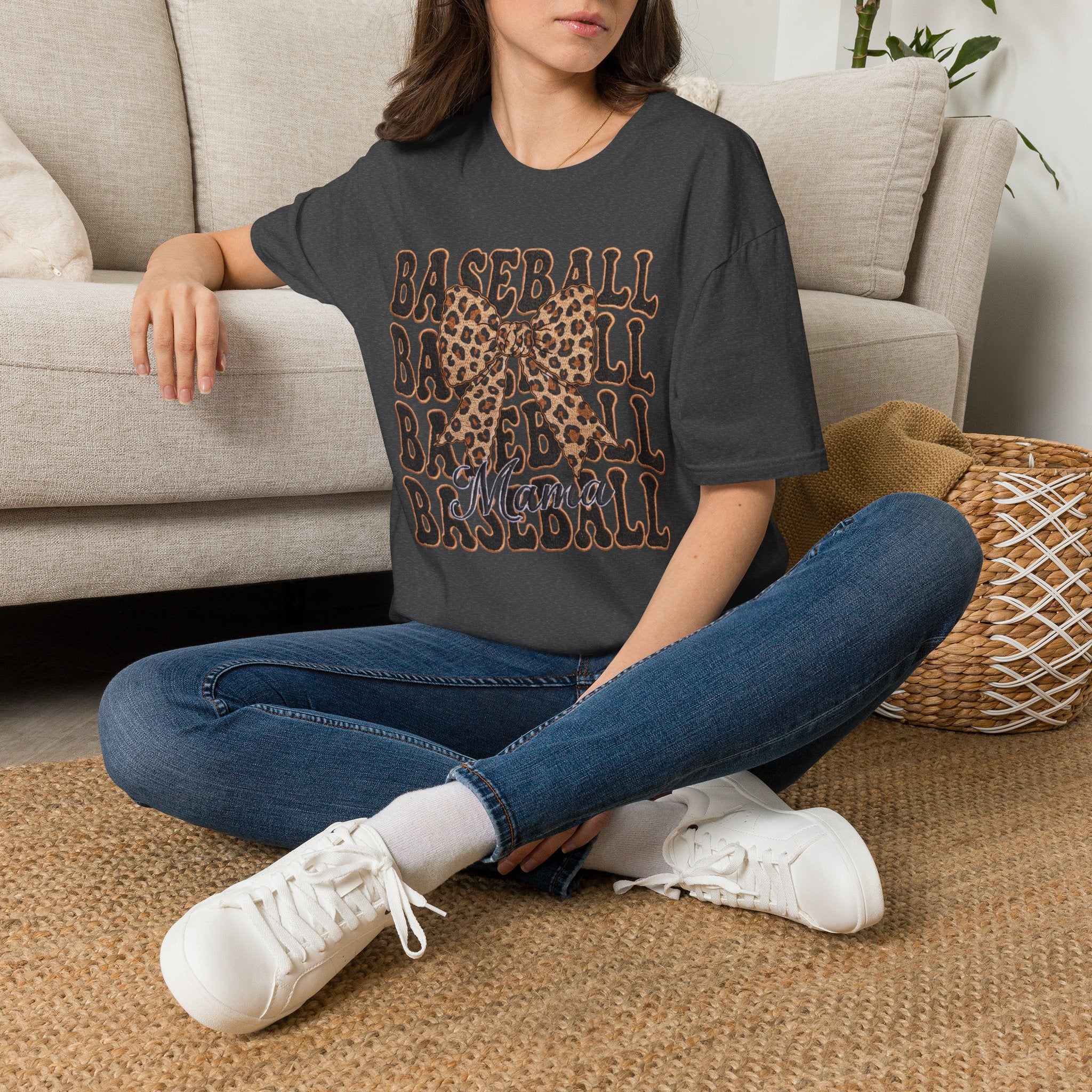 Baseball Bow tie - Unisex Softstyle T-Shirt