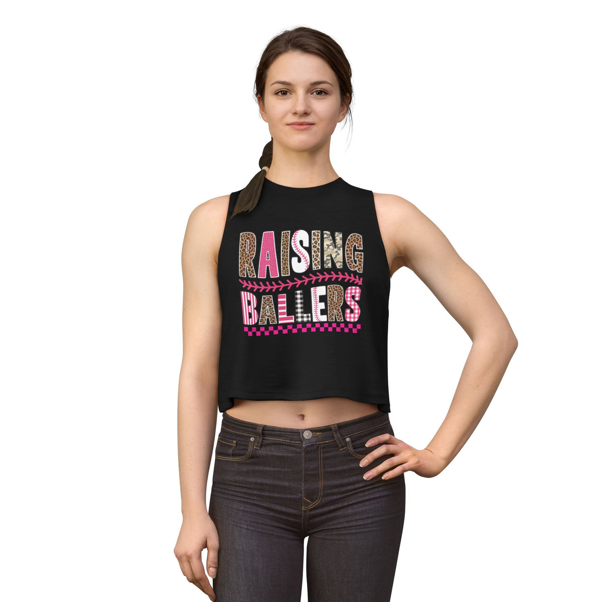 Raising Ballers Crop Top