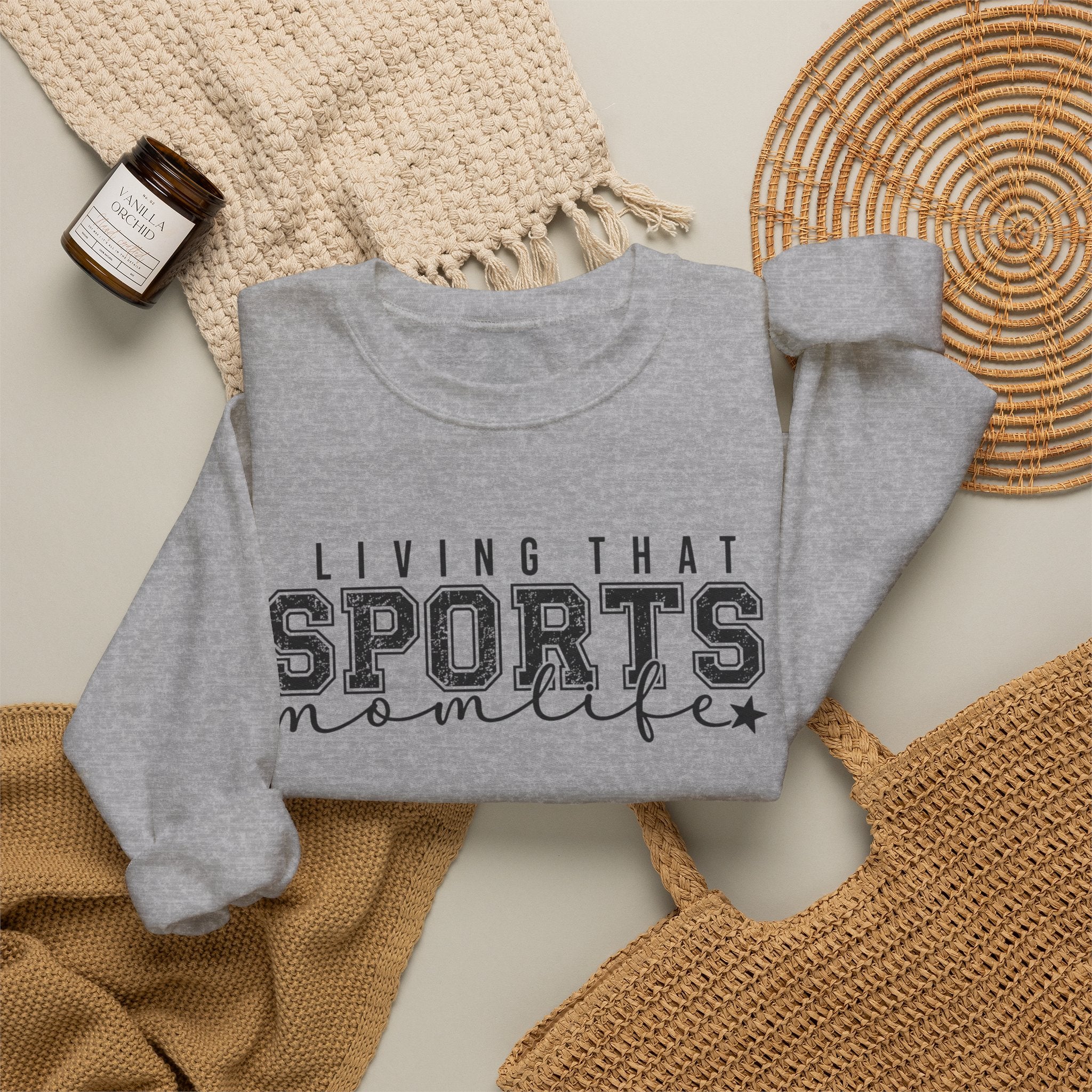Sports Mom Life - Heavy Blend™ Crewneck Sweatshirt