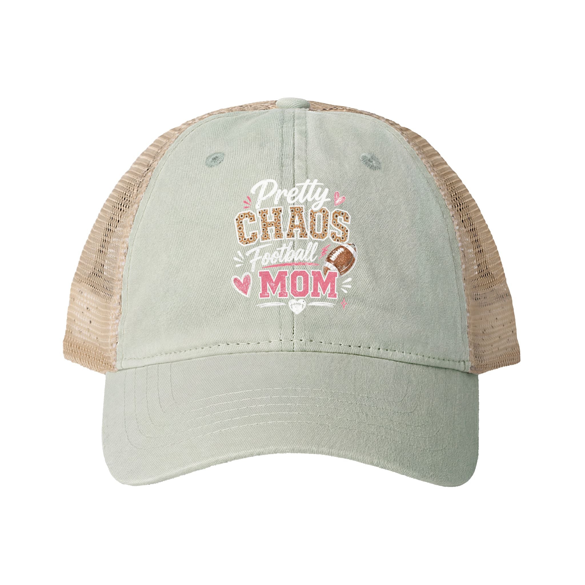 Pretty Chaos Football Mom- Darker Hats