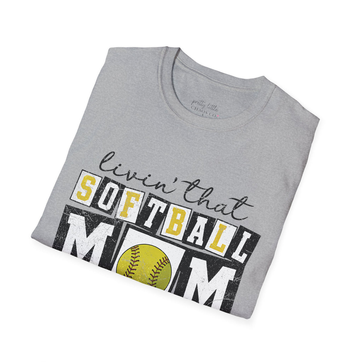 Softball Mom Life - Softstyle T-Shirt