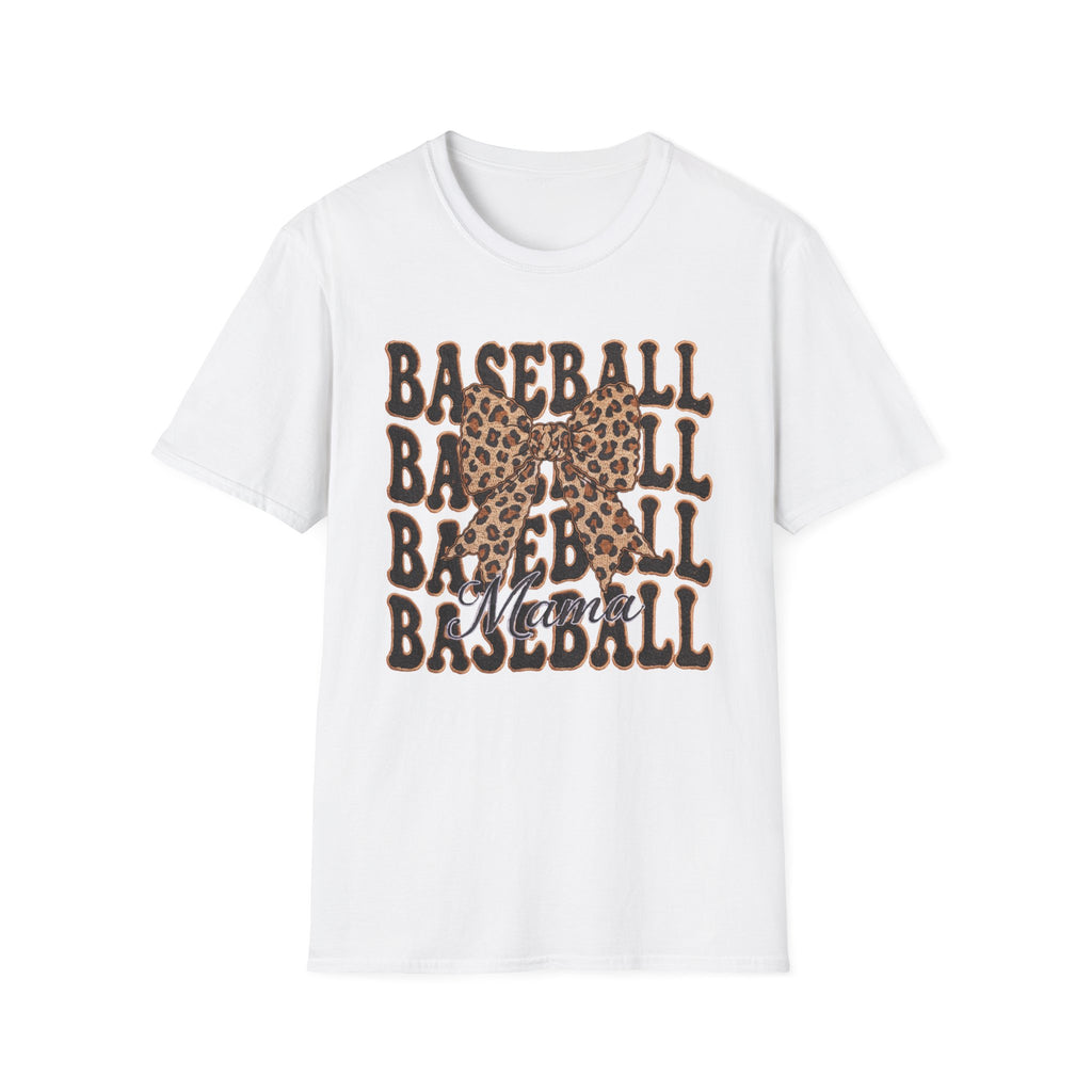 Baseball Bow tie - Unisex Softstyle T-Shirt