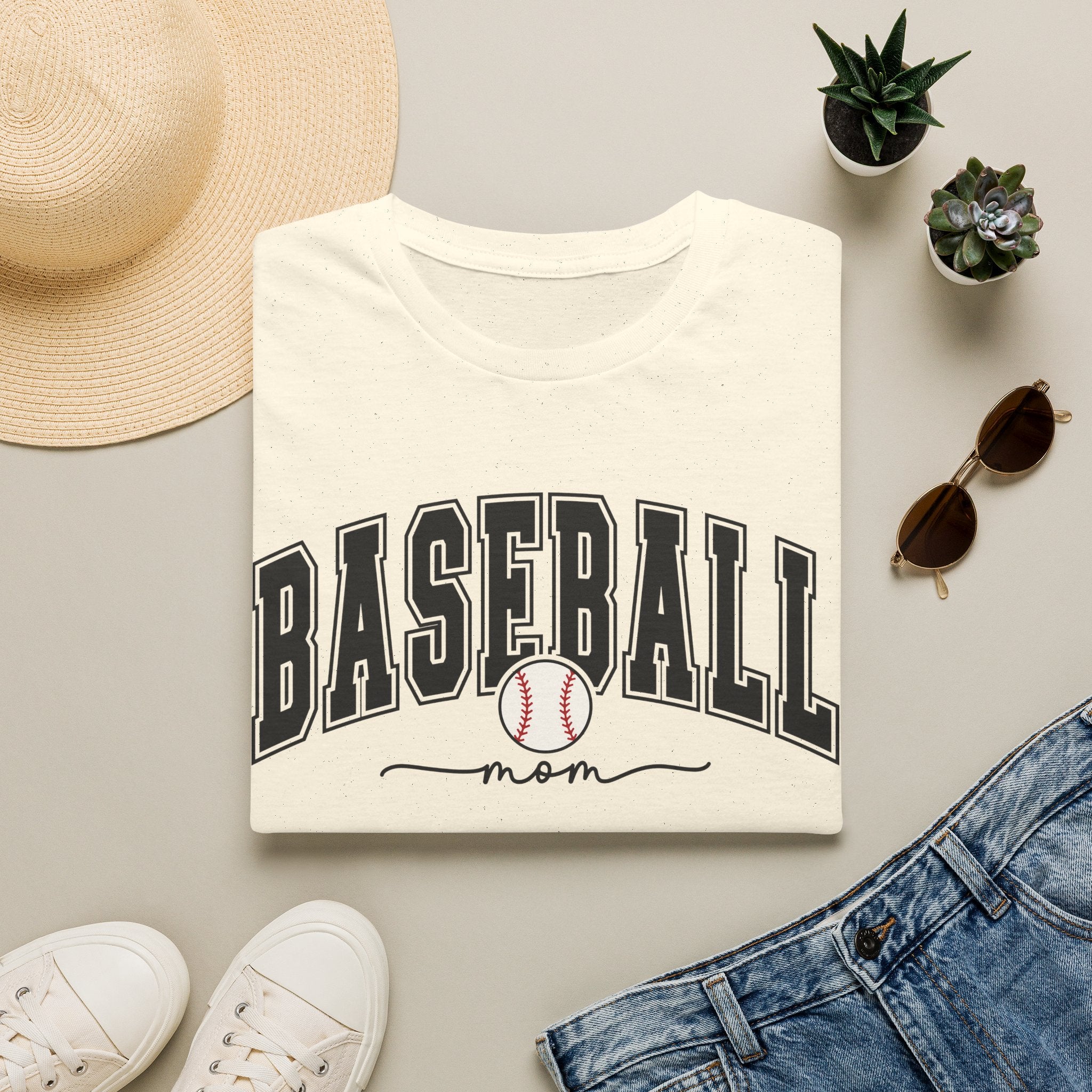 Baseball Mom - Softstyle T-Shirt