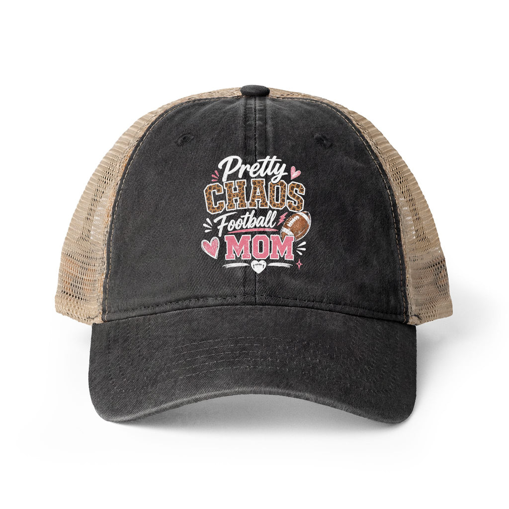 Pretty Chaos Football Mom- Darker Hats