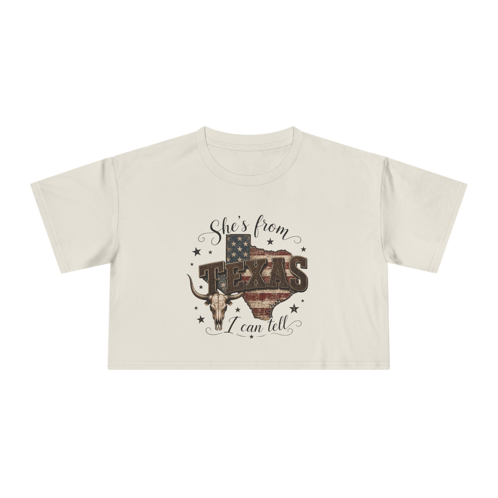 Shes From Texas - Women's Crop Tee