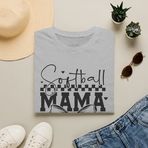 Bow tie Softball Mama - Softstyle T-Shirt