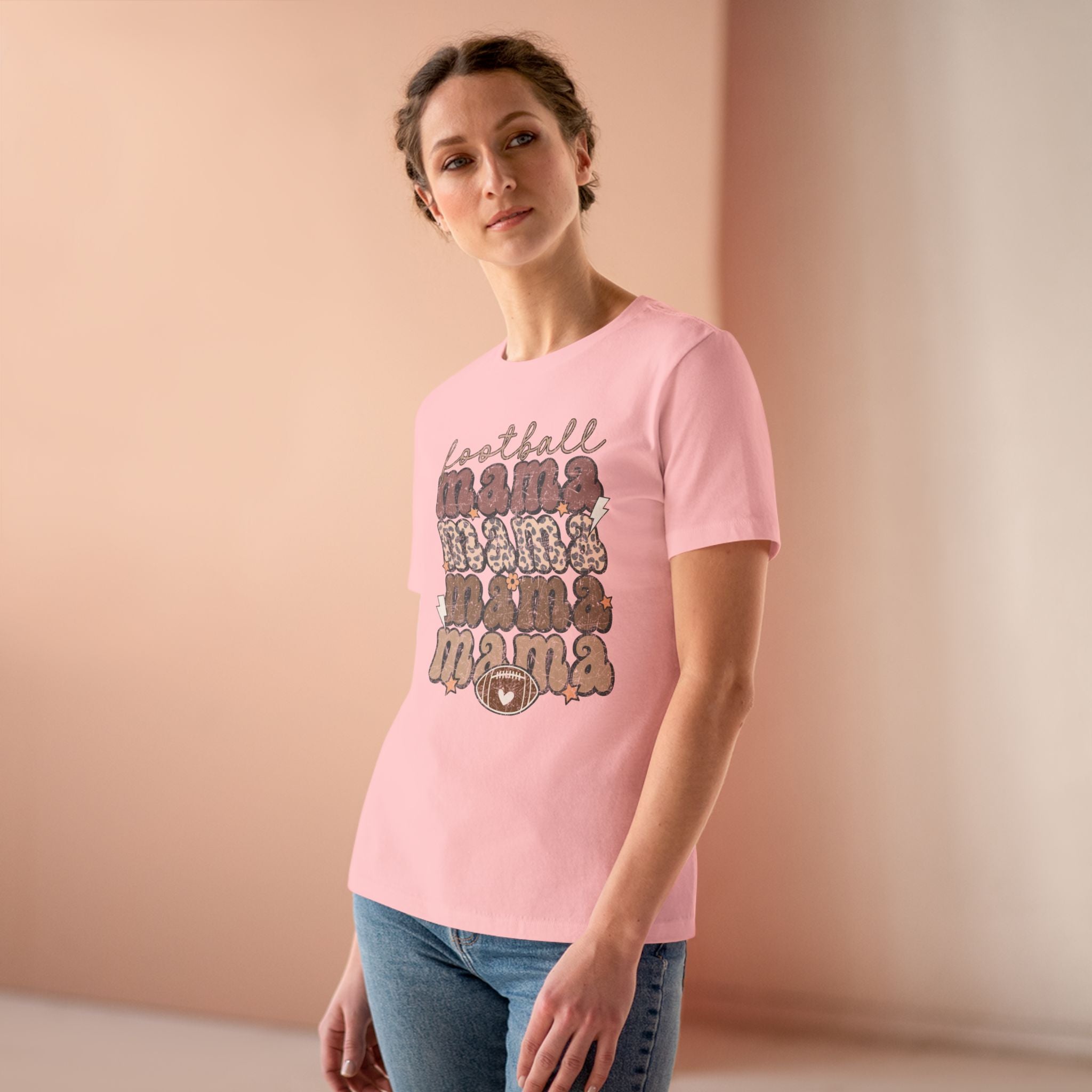 Football Mama x4 - Cotton Tee