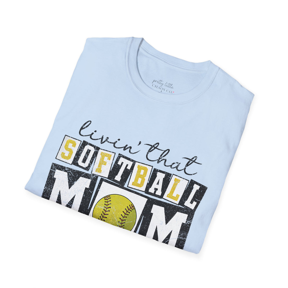 Softball Mom Life - Softstyle T-Shirt