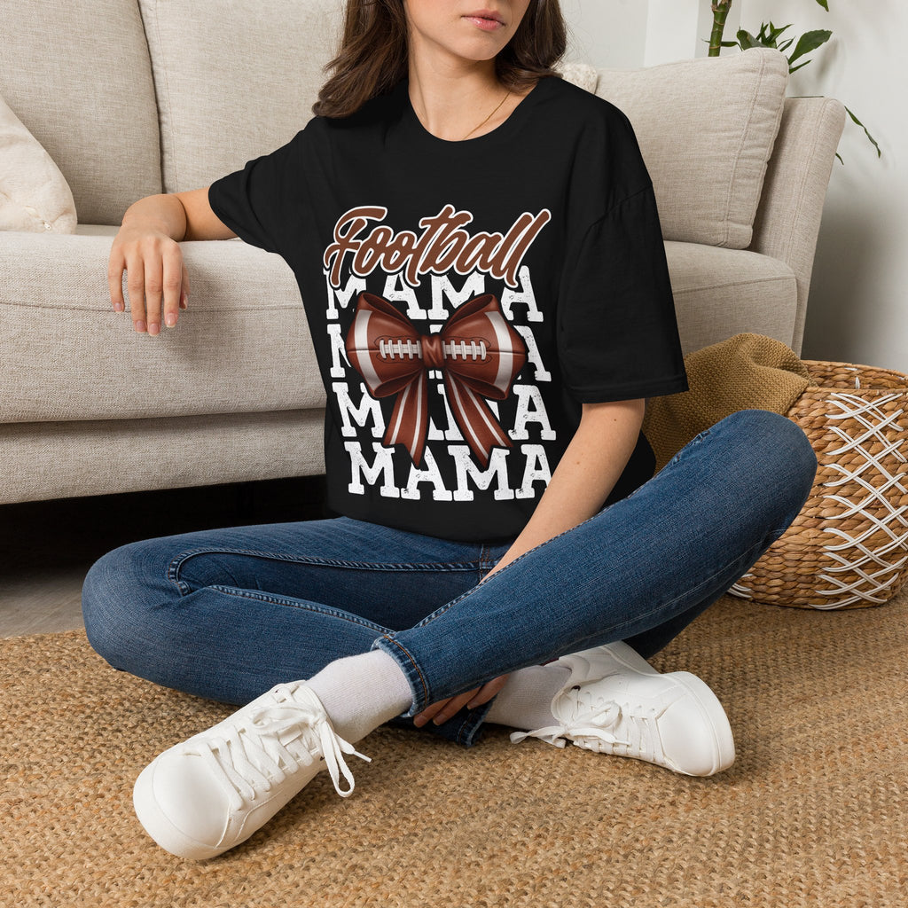 Football Mama x4 - Softstyle T-Shirt