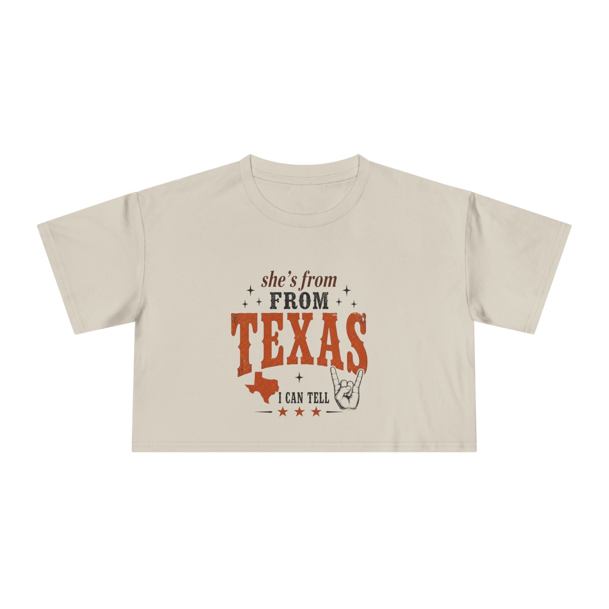 She’s From Texas - Texas Style Crop Tee