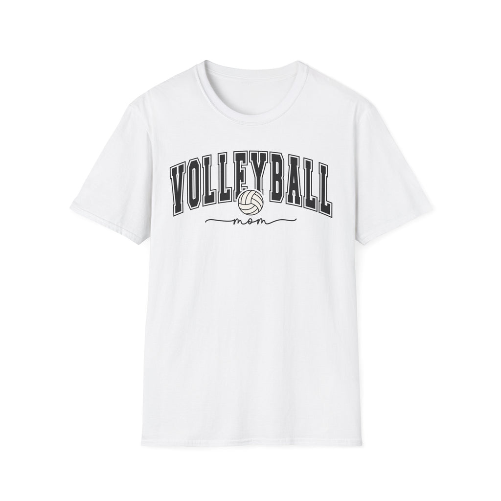 Volleyball Mom - White Softstyle T-Shirt