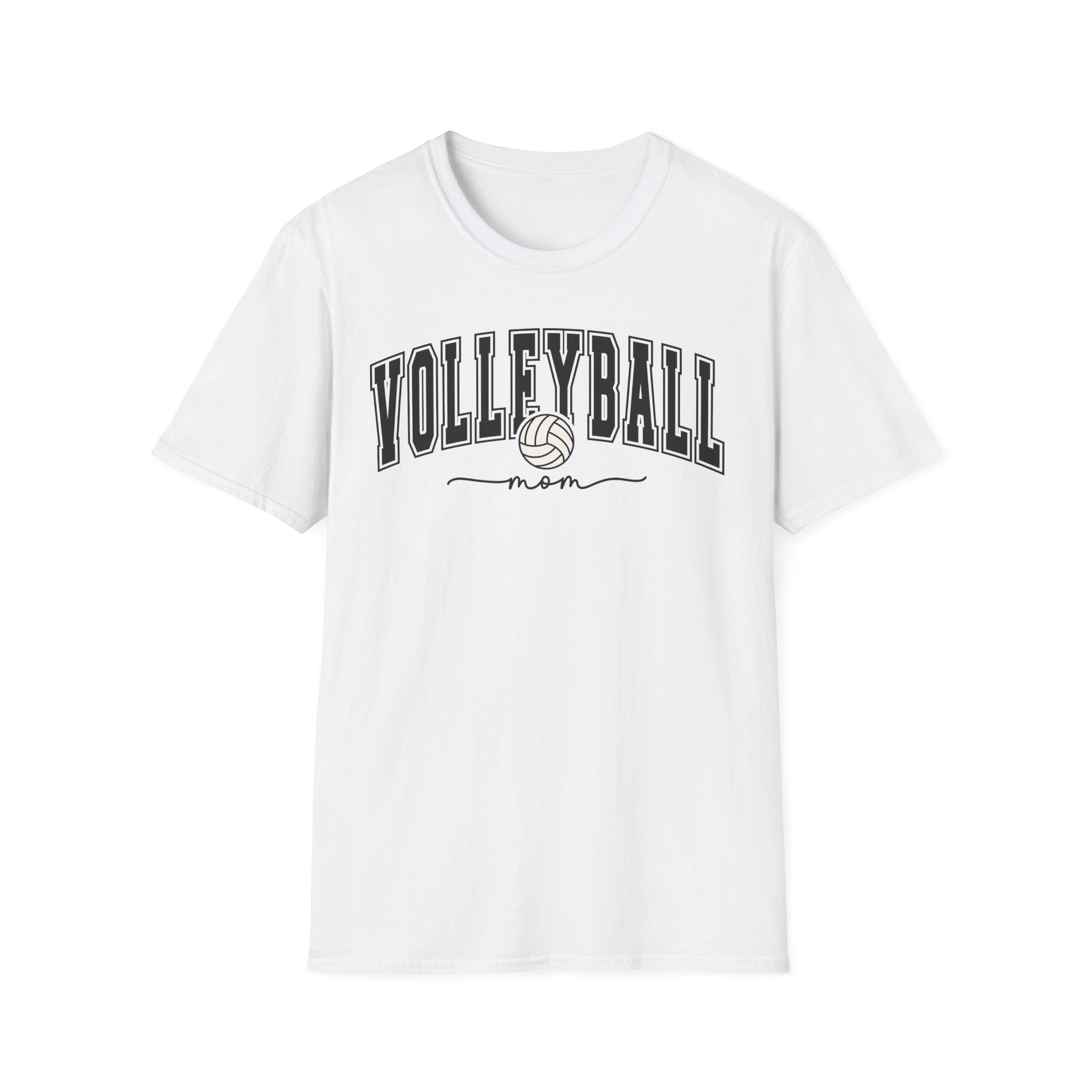 Volleyball Mom - White Softstyle T-Shirt