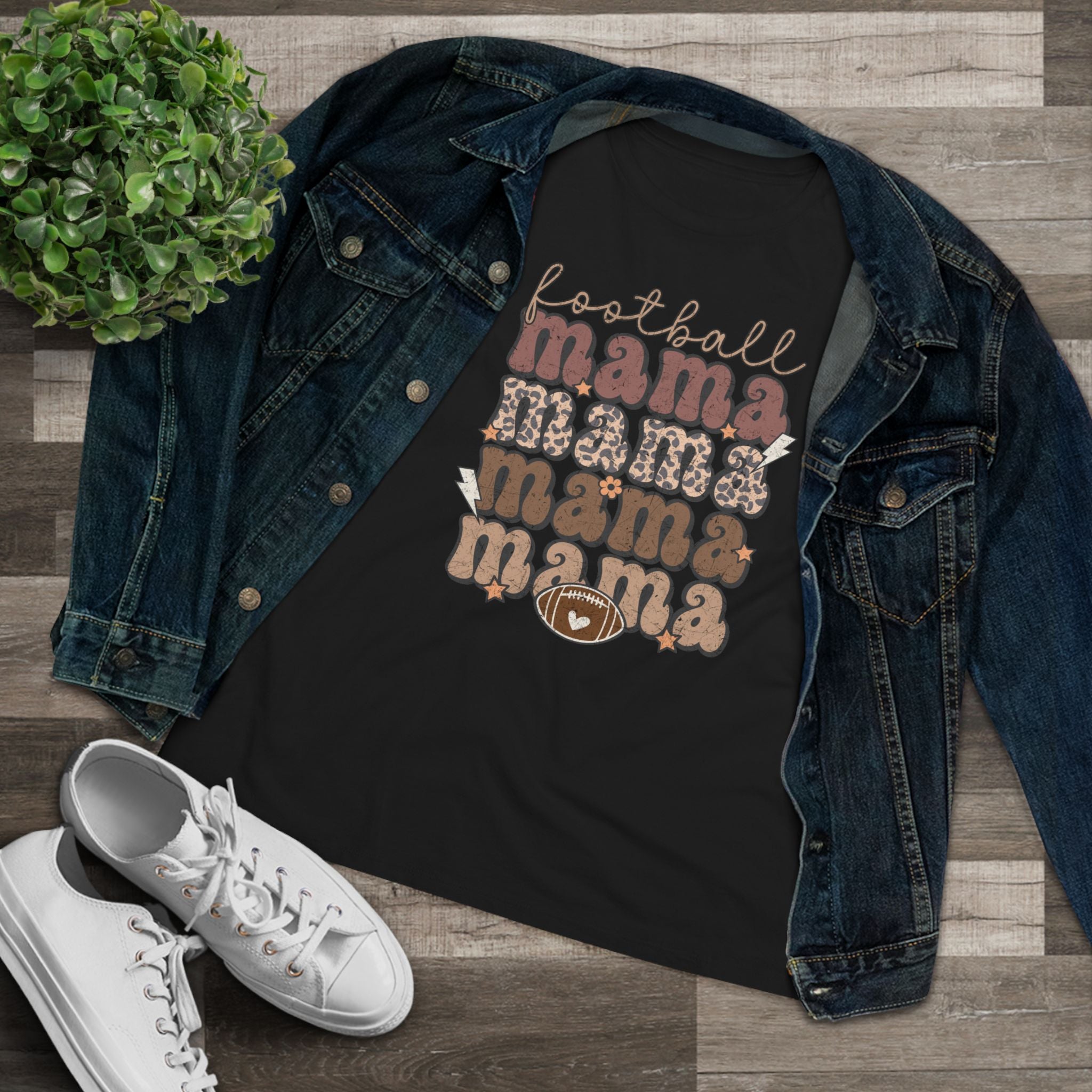 Football Mama x4 - Cotton Tee
