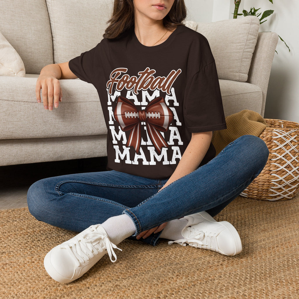 Football Mama x4 - Softstyle T-Shirt