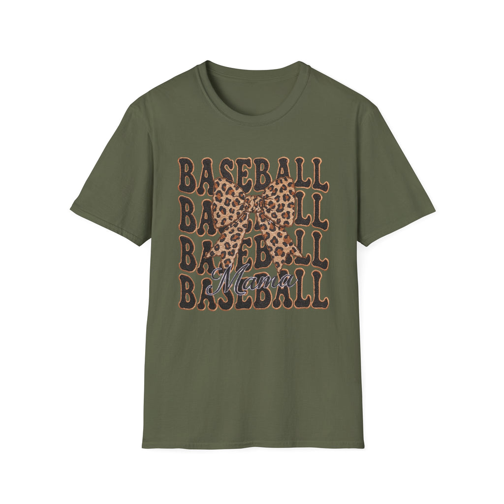Baseball Bow tie - Unisex Softstyle T-Shirt