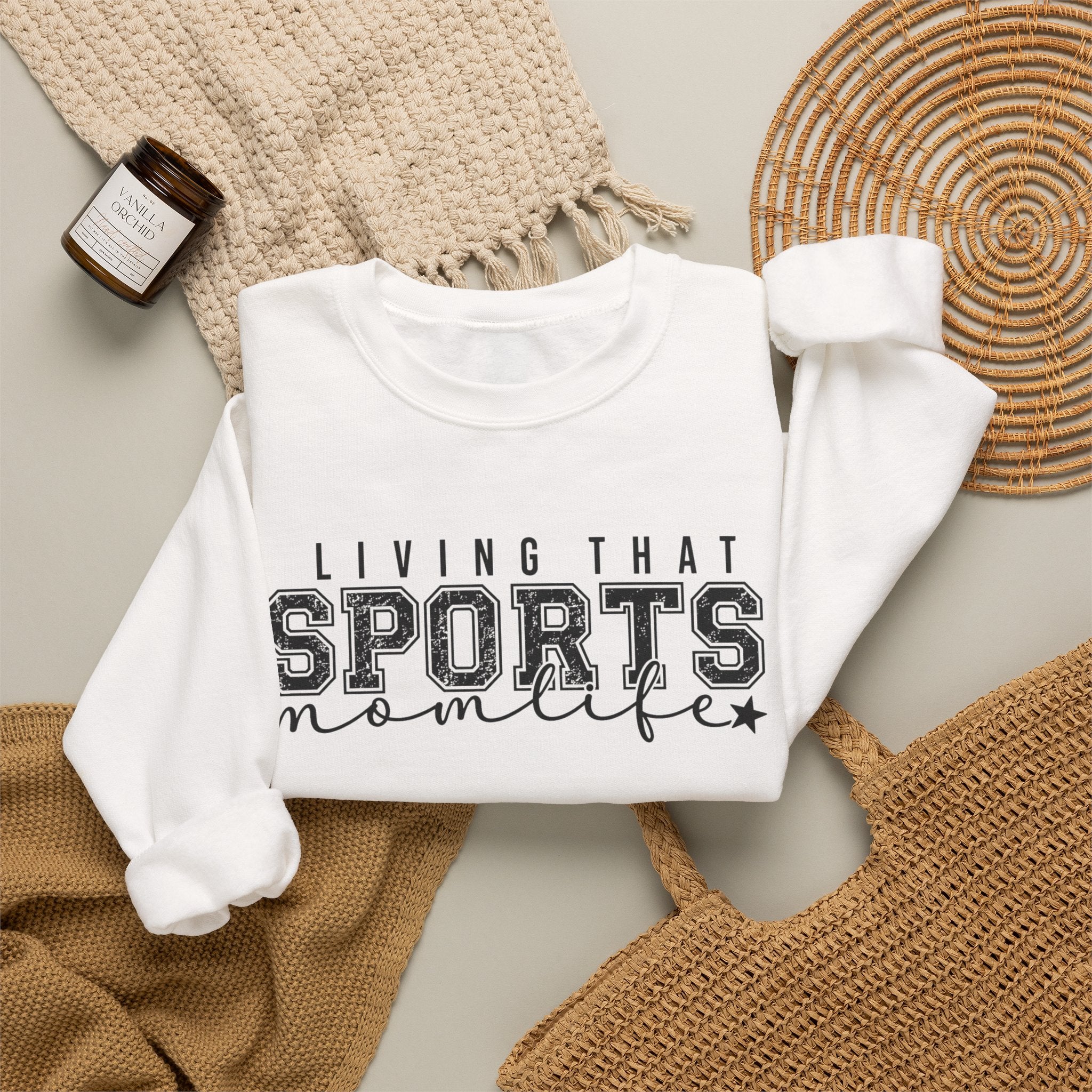 Sports Mom Life - Heavy Blend™ Crewneck Sweatshirt