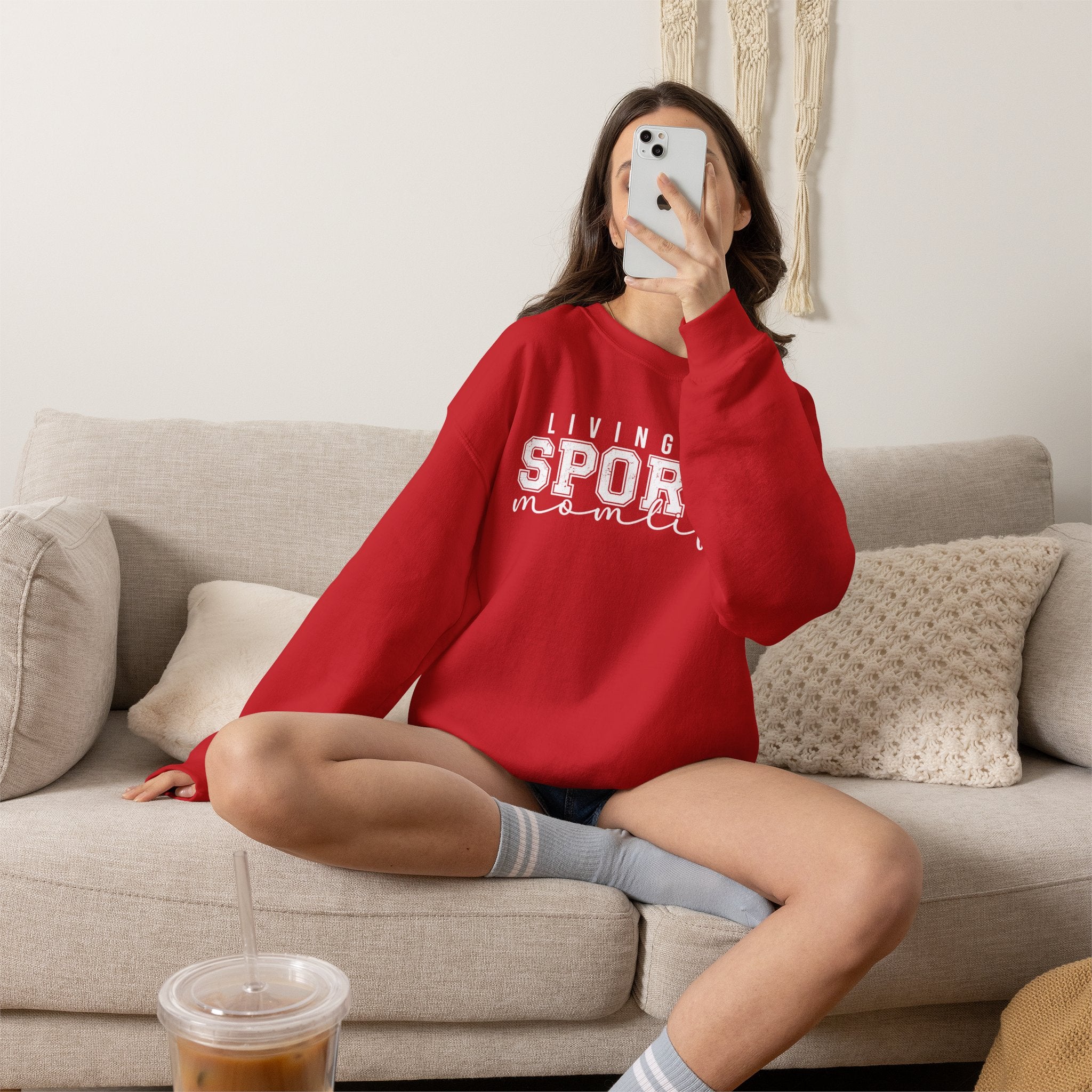 Sports Mom Life - Heavy Blend™ Crewneck Sweatshirt