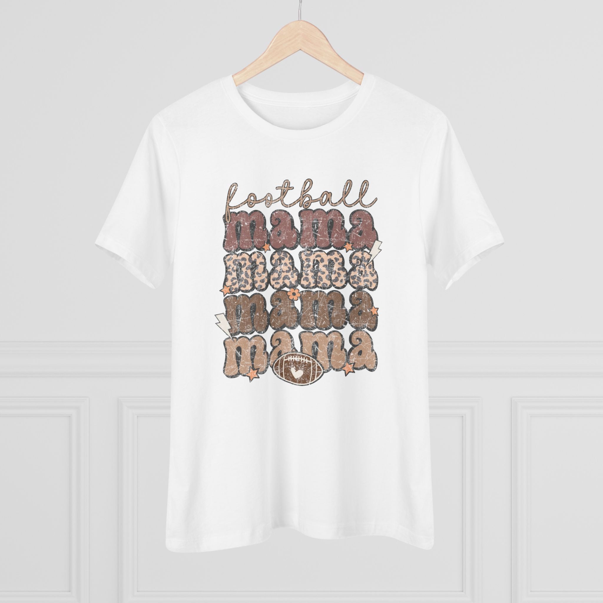 Football Mama x4 - Cotton Tee