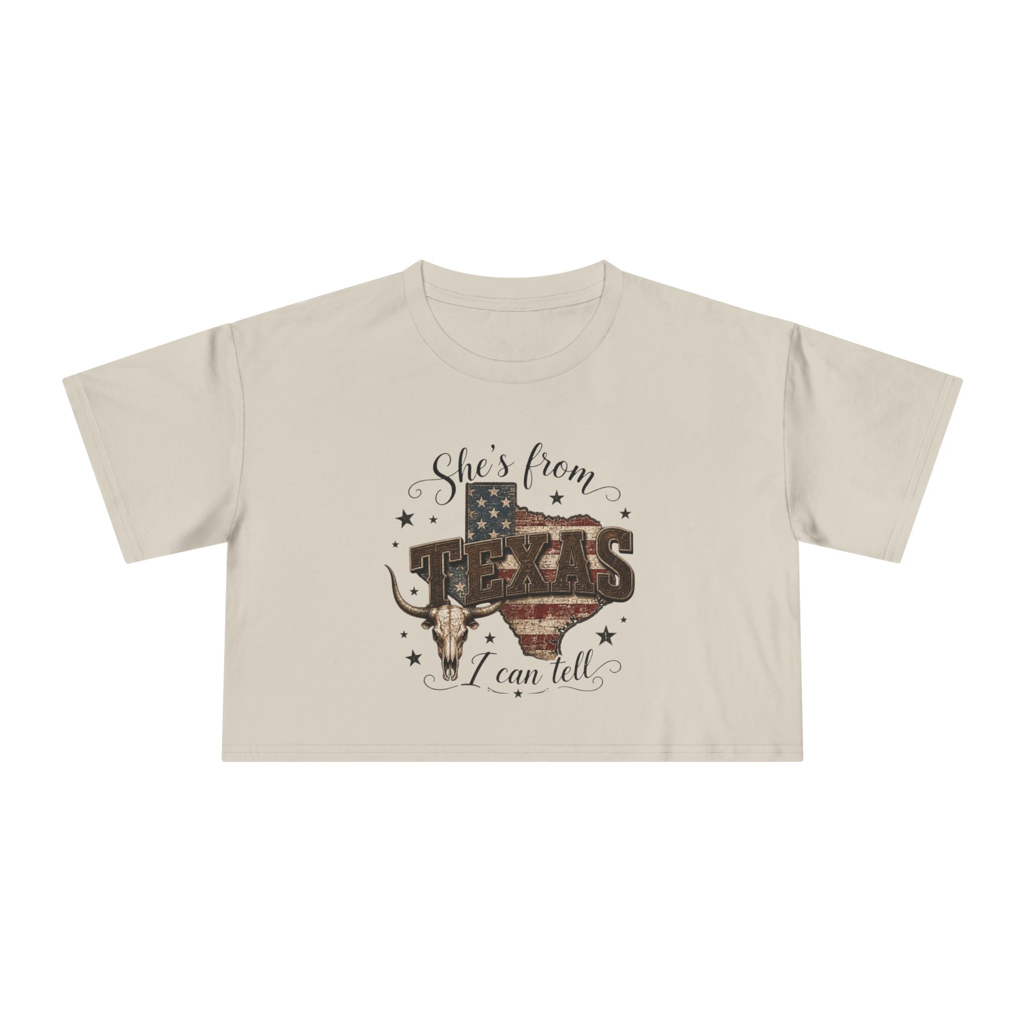 Shes From Texas - Women's Crop Tee
