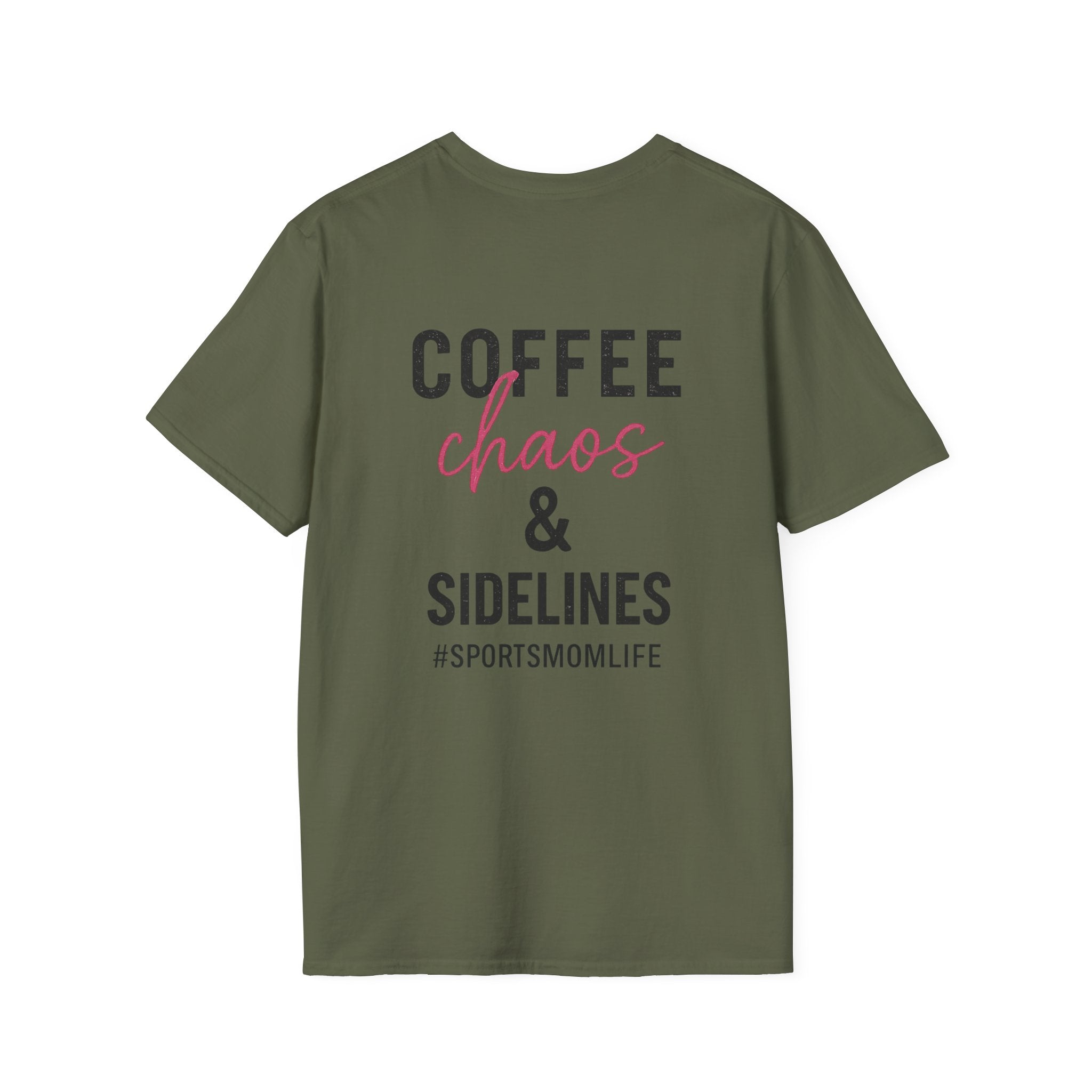 Coffee, Chaos & Sidelines - Softstyle T-Shirt