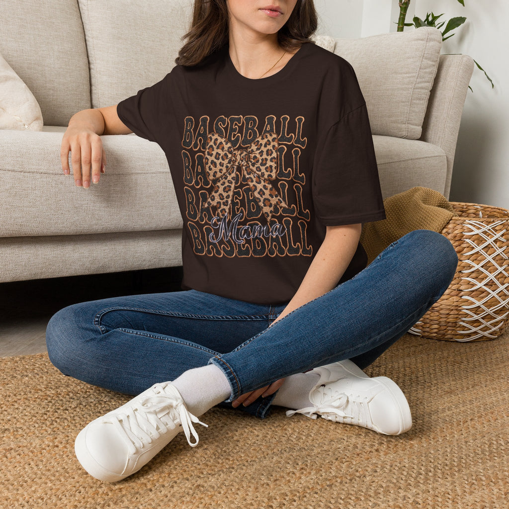 Baseball Bow tie - Unisex Softstyle T-Shirt