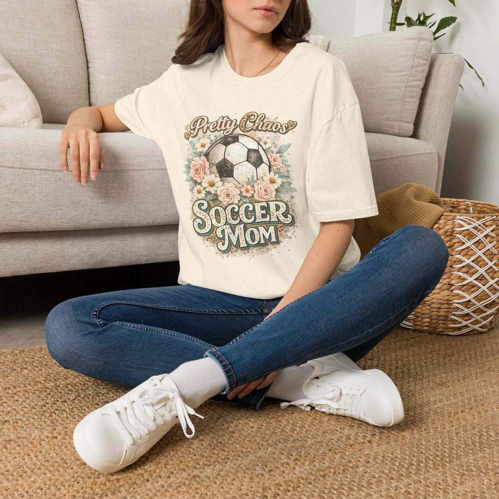 Pretty Chaos Soccer Mom - Softstyle T-Shirt