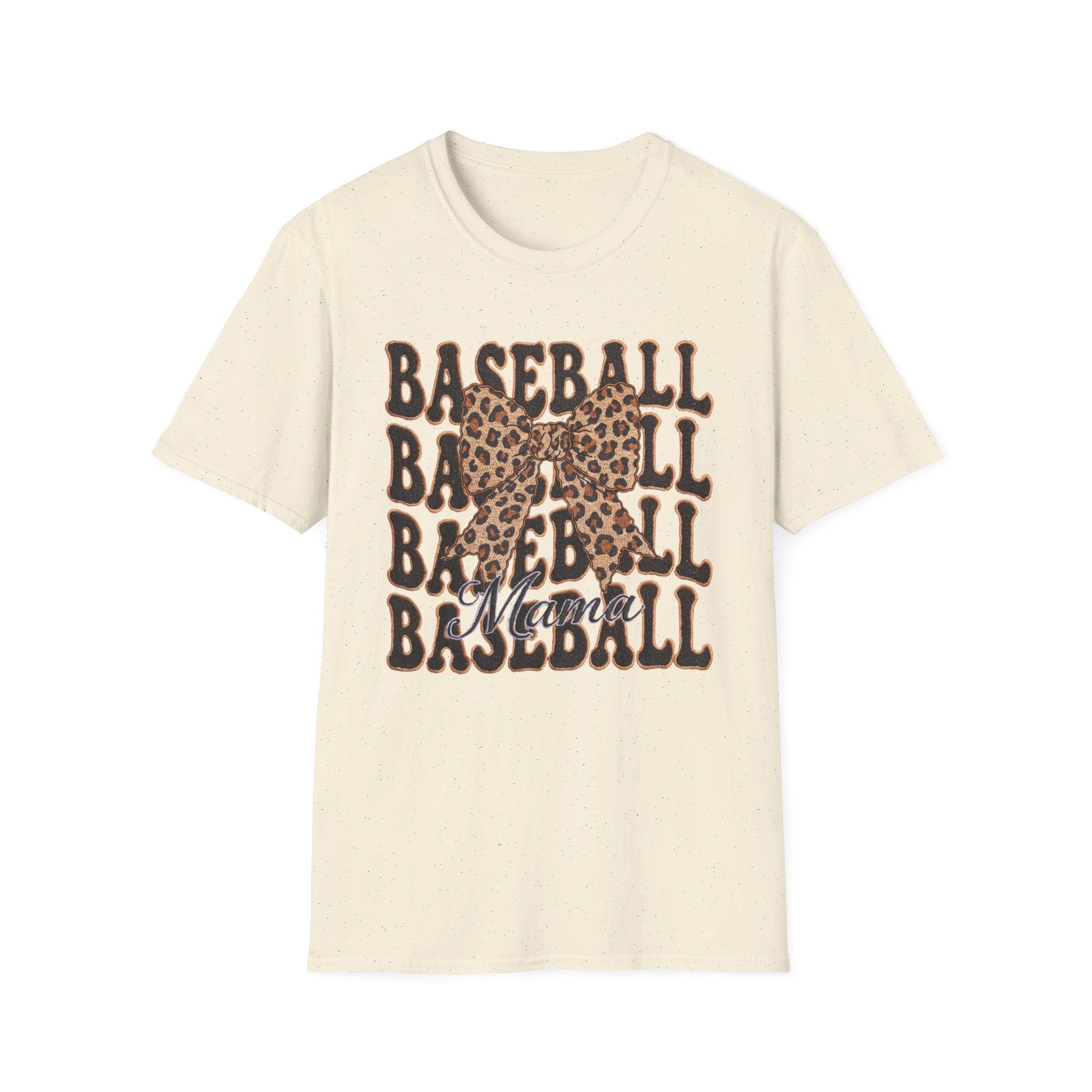 Baseball Bow tie - Unisex Softstyle T-Shirt