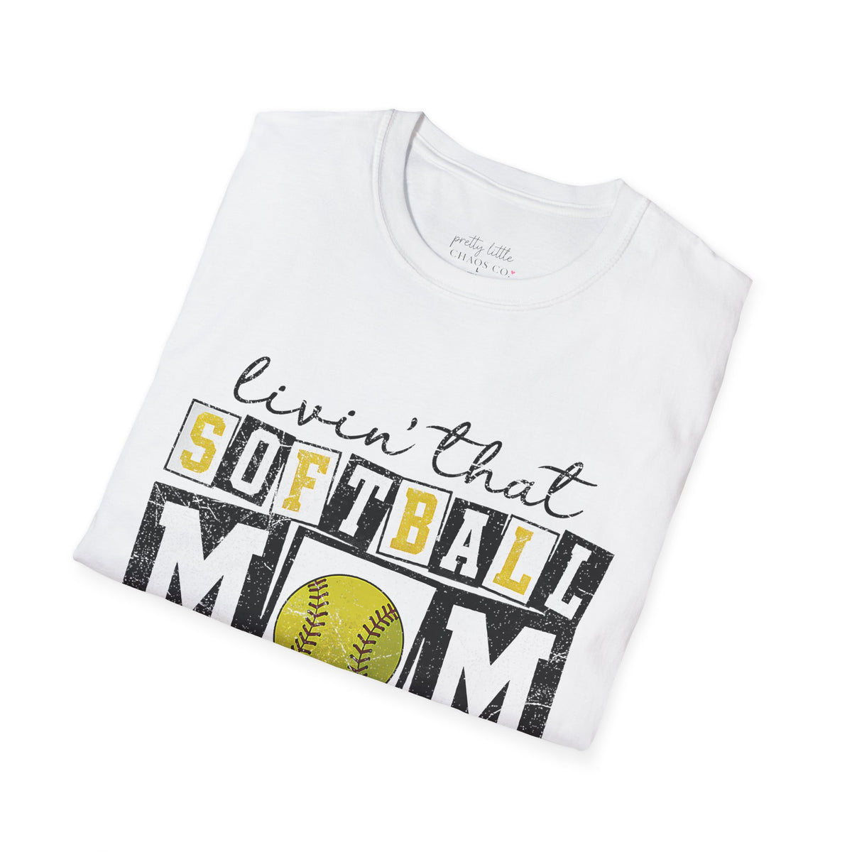 Softball Mom Life - Softstyle T-Shirt
