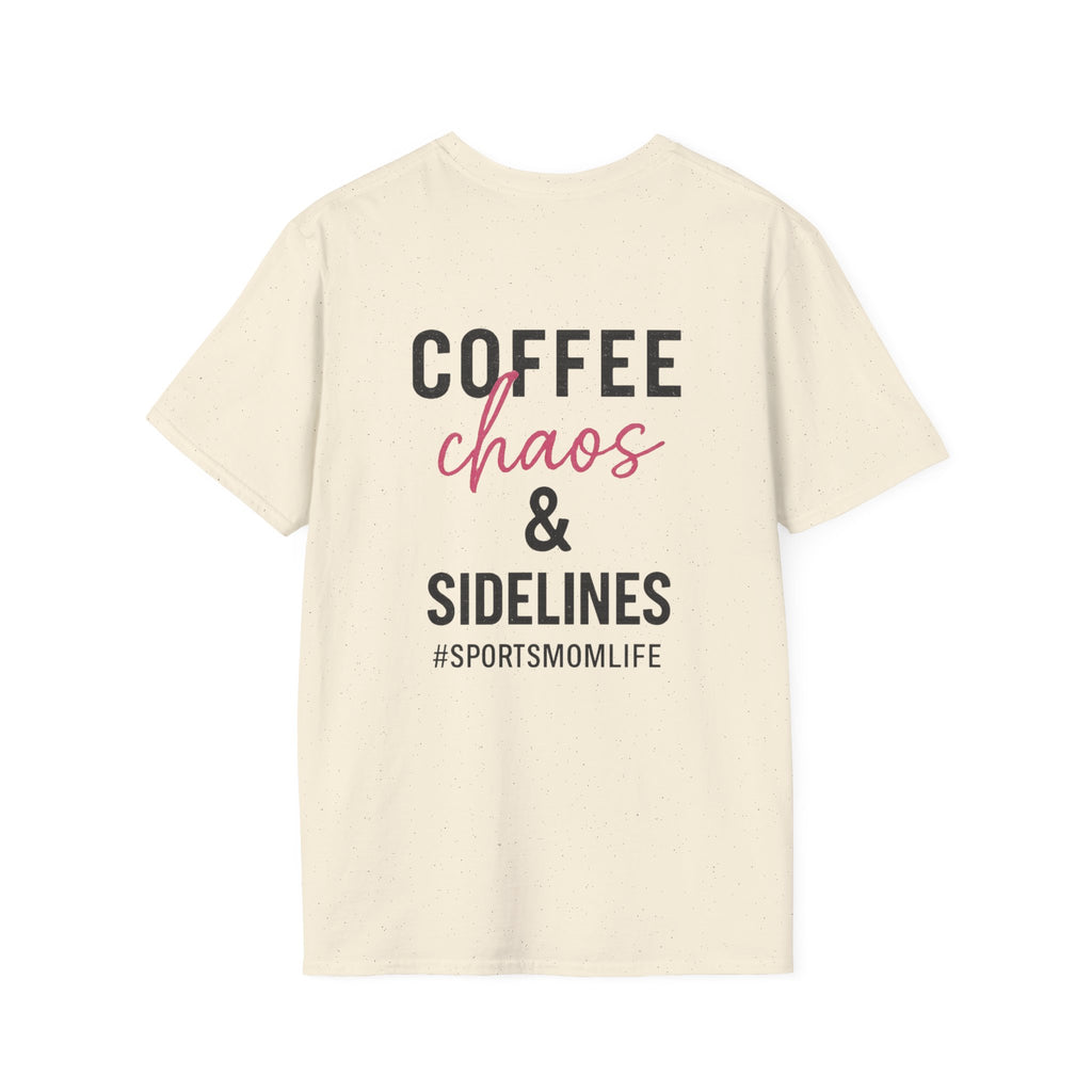 Coffee, Chaos & Sidelines - Softstyle T-Shirt