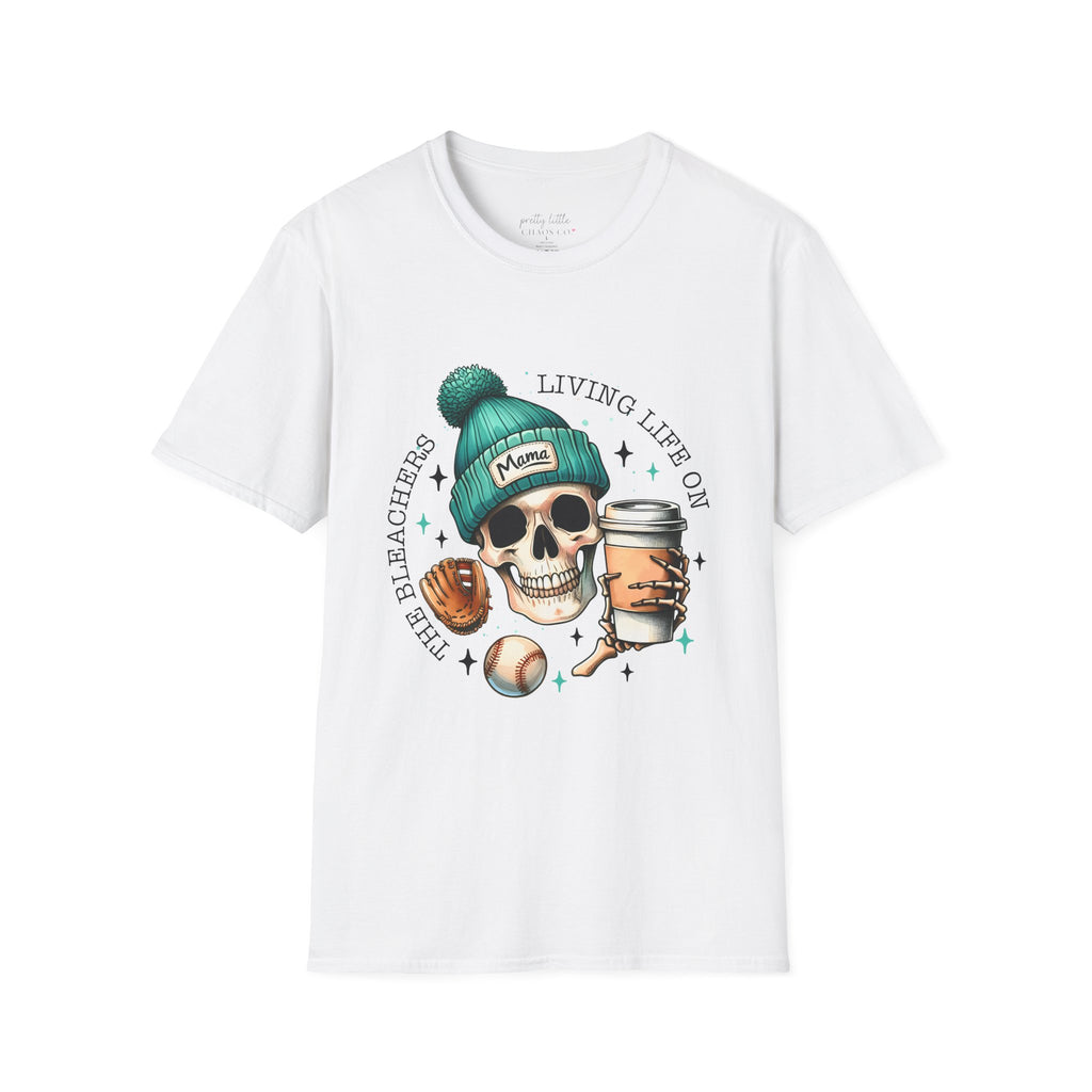 Skull Coffee Baseball Tee - "Living Life On The"