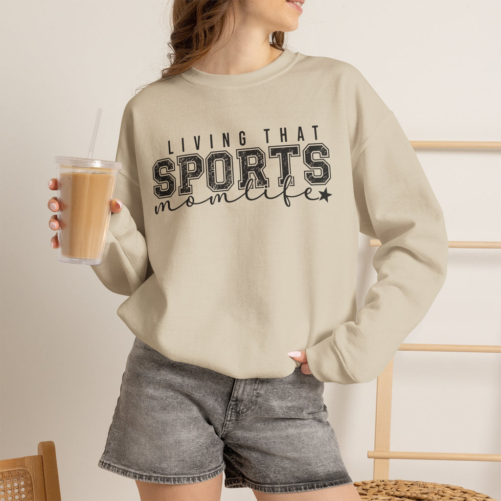 Sports Mom Life - Heavy Blend™ Crewneck Sweatshirt