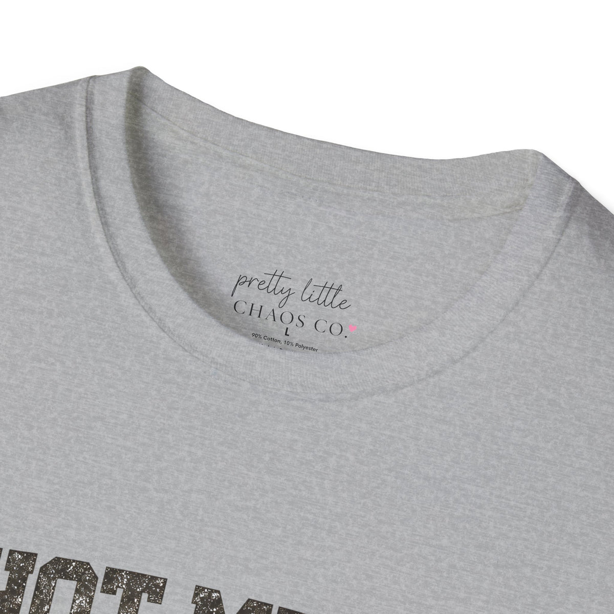 Hot mess softball momma - Softstyle T-Shirt