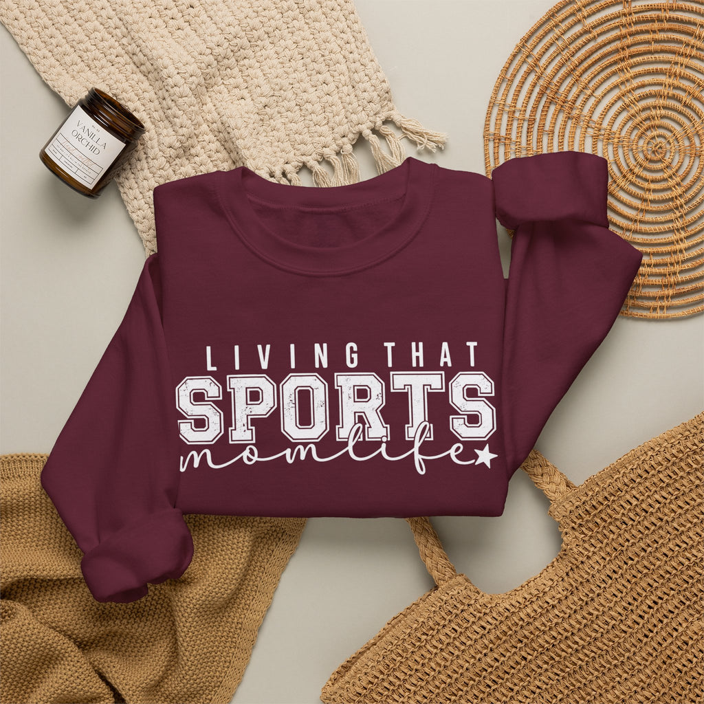 Sports Mom Life - Heavy Blend™ Crewneck Sweatshirt