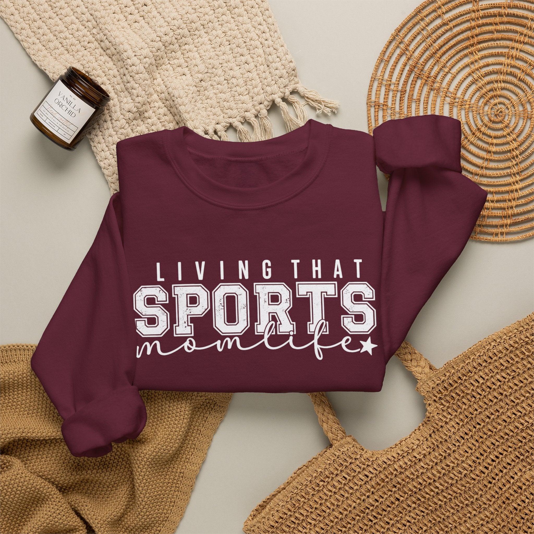 Sports Mom Life - Heavy Blend™ Crewneck Sweatshirt