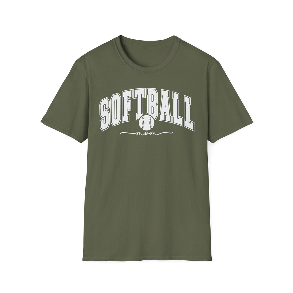 Soft ball Mom - Softstyle T-Shirt