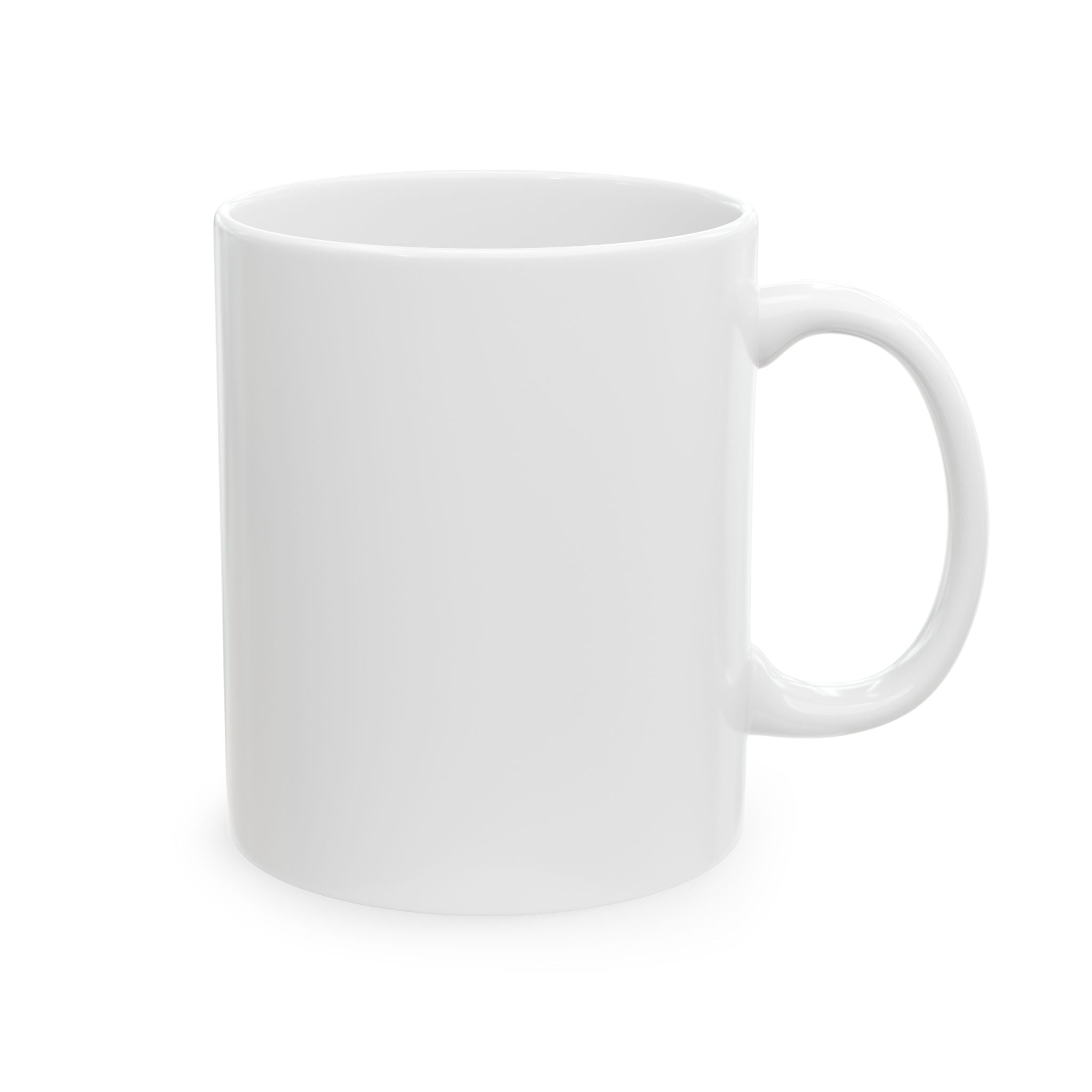 Coffee Lover Mug — 'Running on Caffeine & Chaos' Leopard Print Coffee Cup (11oz/15oz)