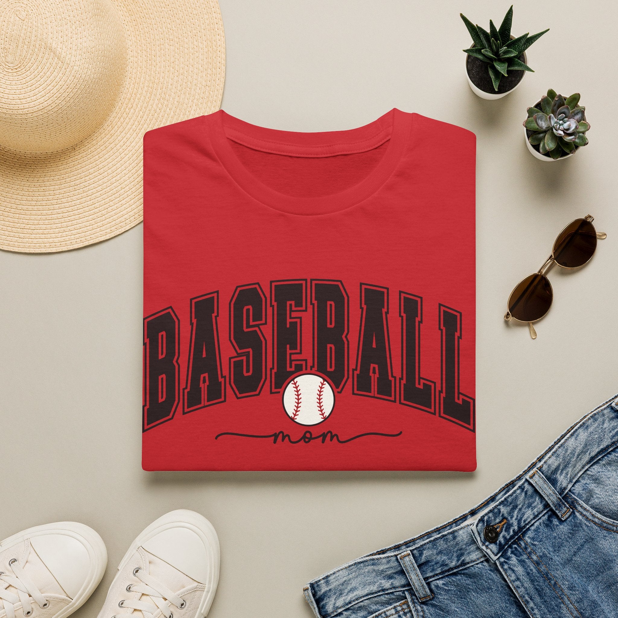 Baseball Mom - Softstyle T-Shirt