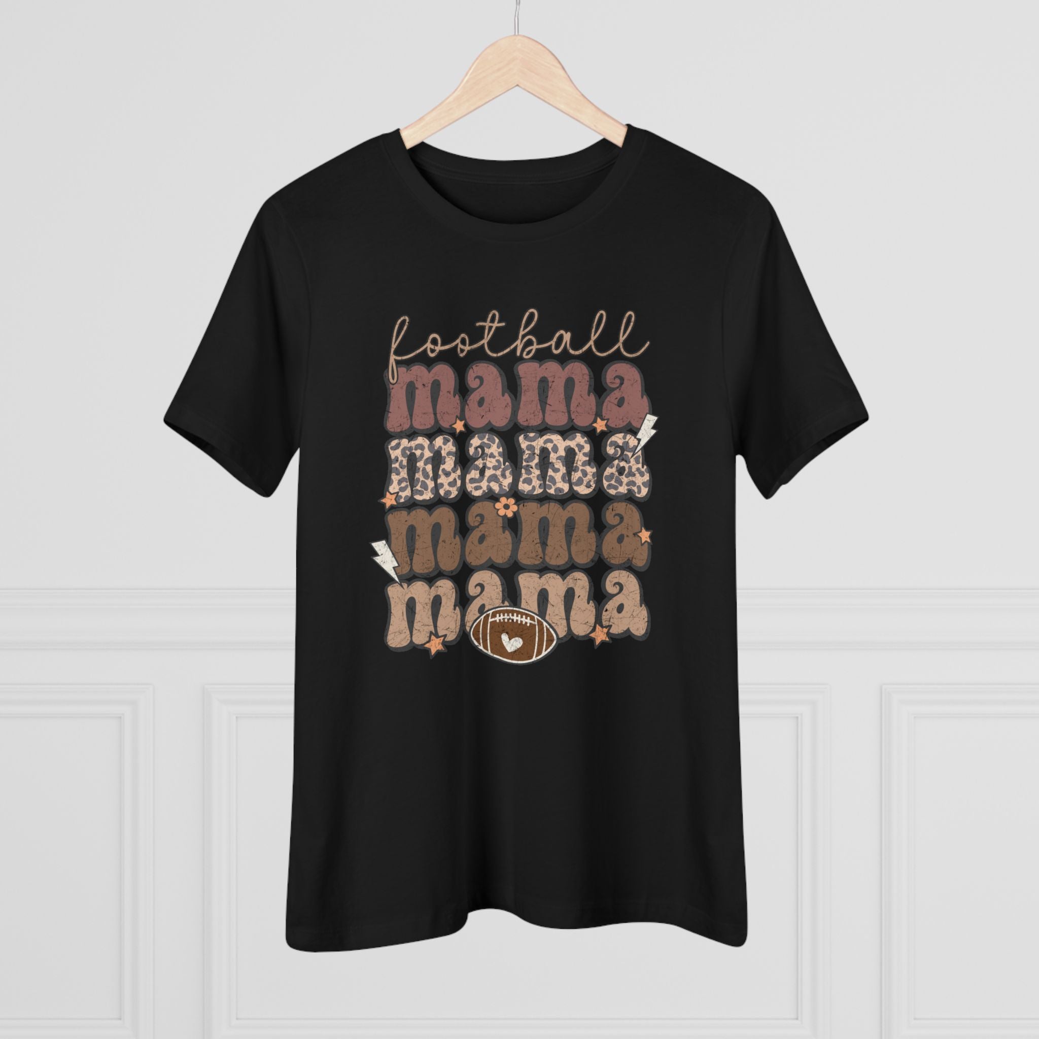Football Mama x4 - Cotton Tee
