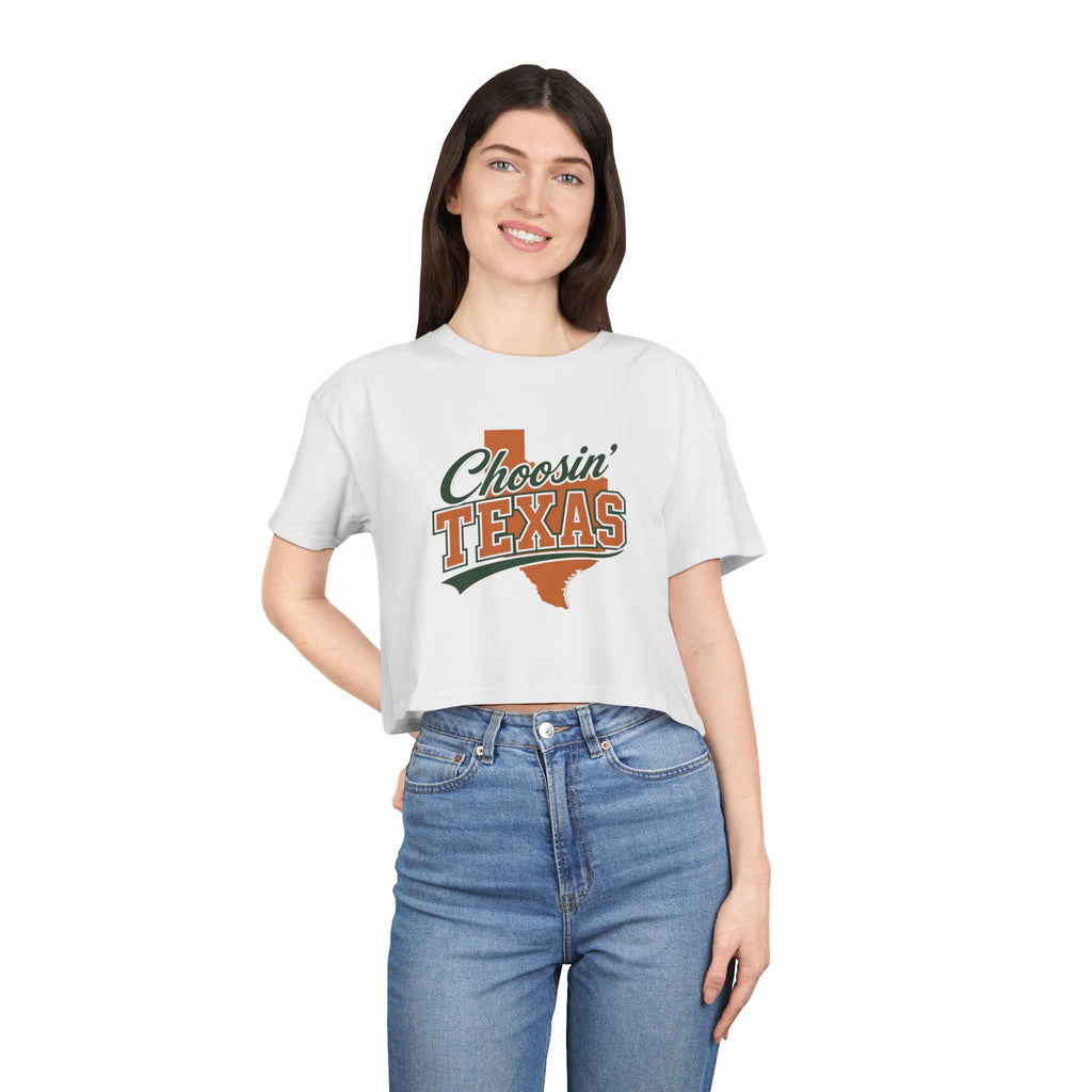 Choosin Texas - Crop Tee
