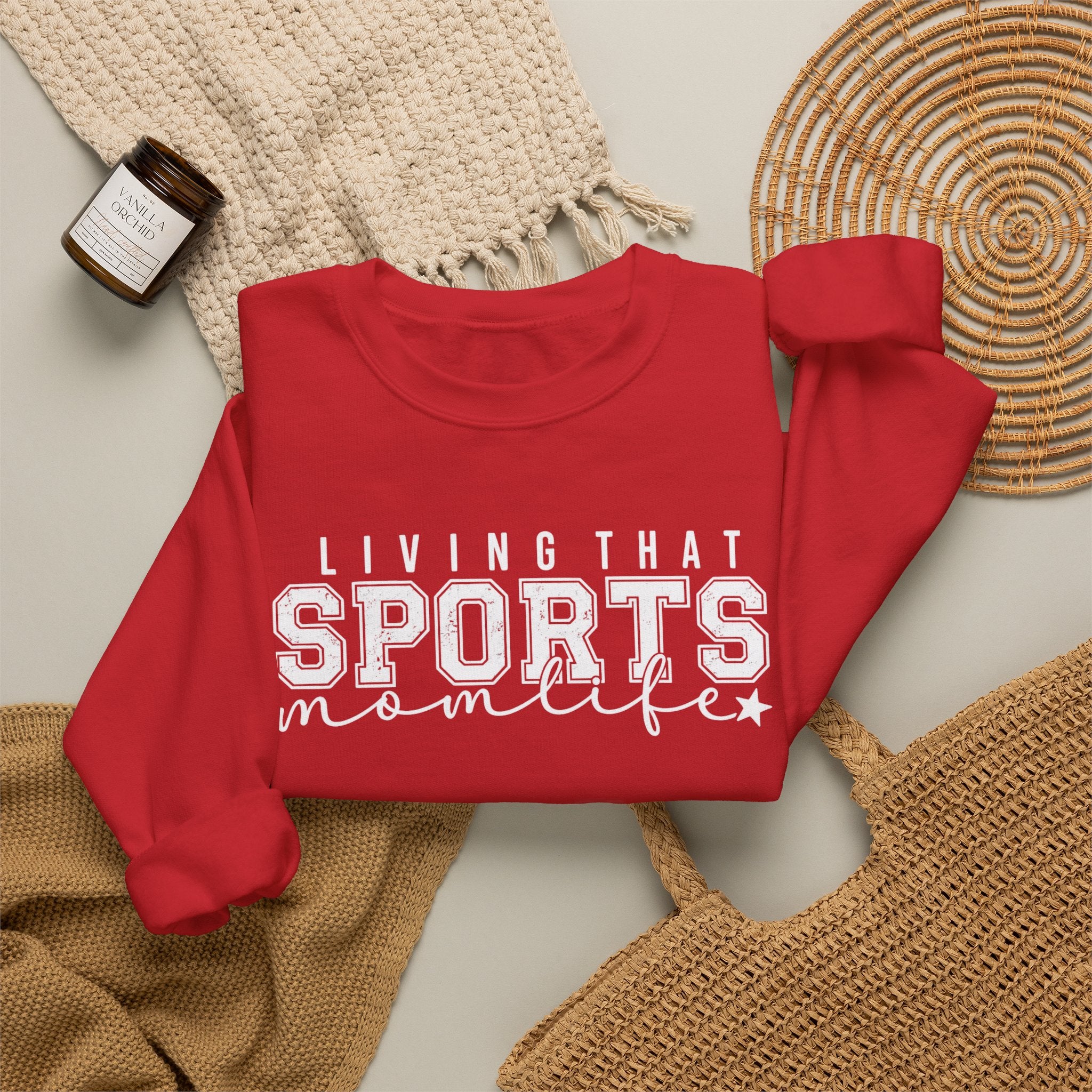 Sports Mom Life - Heavy Blend™ Crewneck Sweatshirt