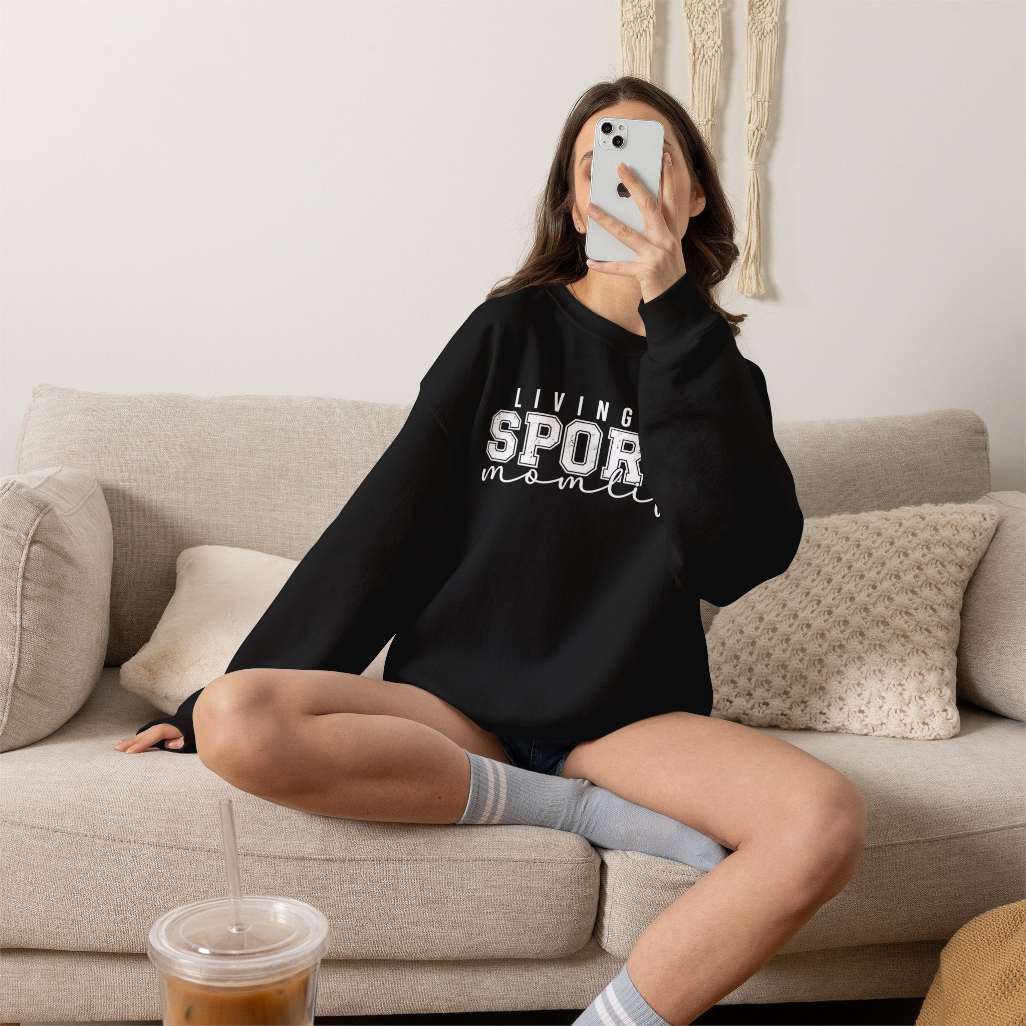 Sports Mom Life - Heavy Blend™ Crewneck Sweatshirt