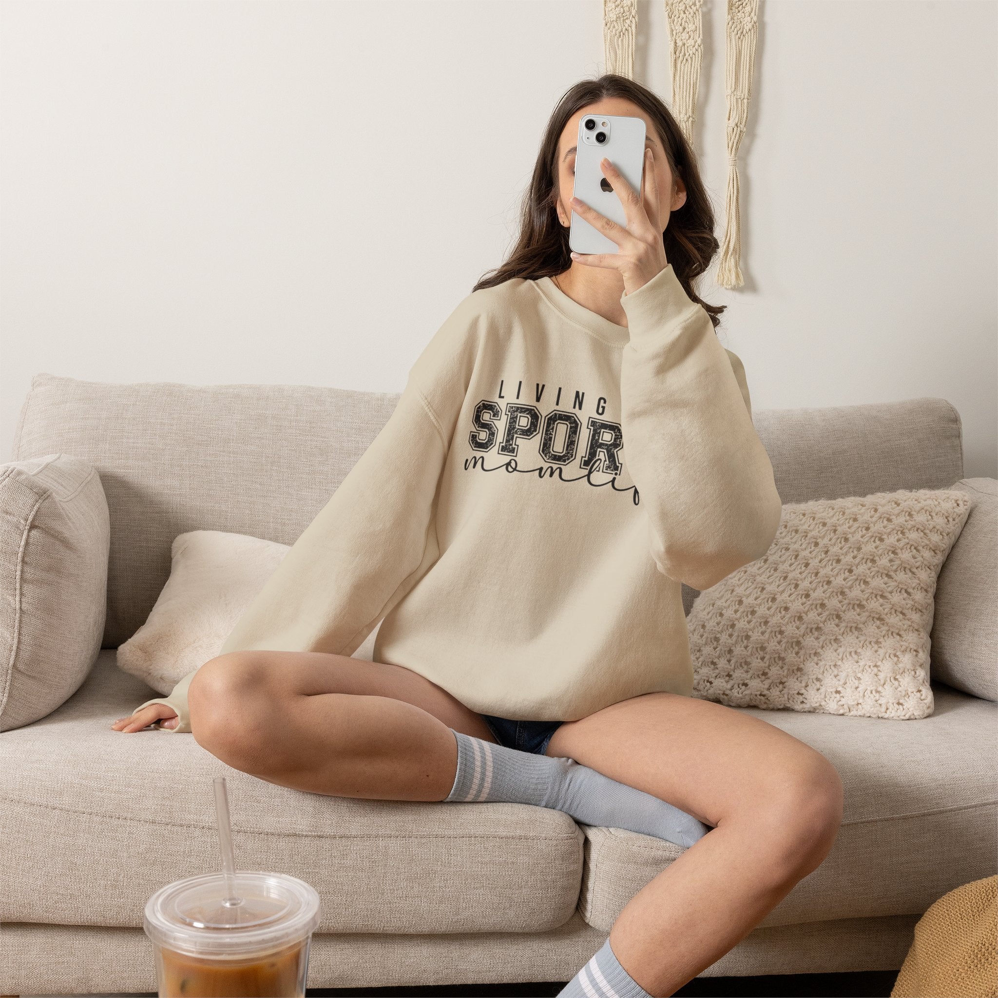 Sports Mom Life - Heavy Blend™ Crewneck Sweatshirt