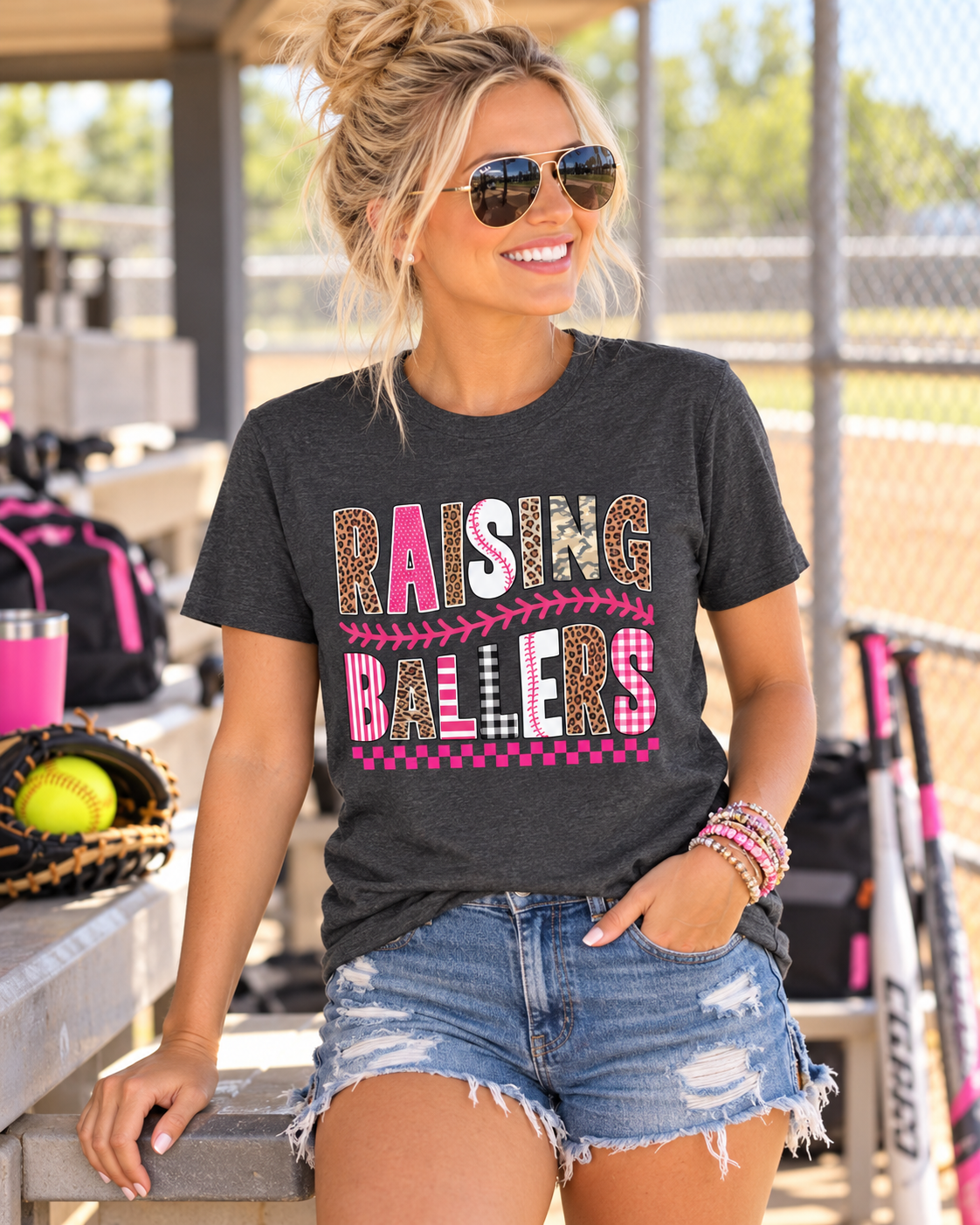 Raising Ballers - Softstyle T-Shirt